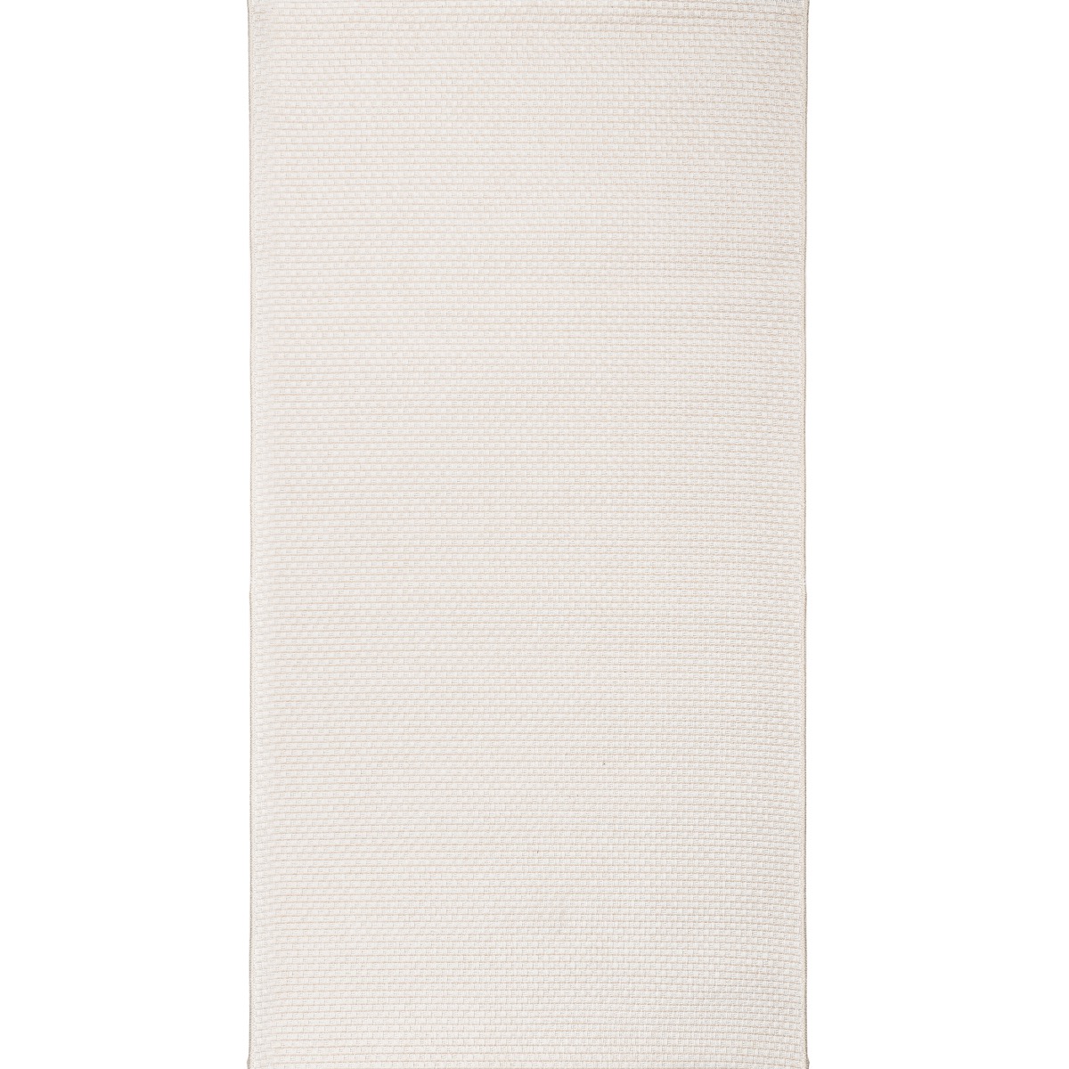 Tapis de couloir extérieur/interieur aspect jute blanc 80x150