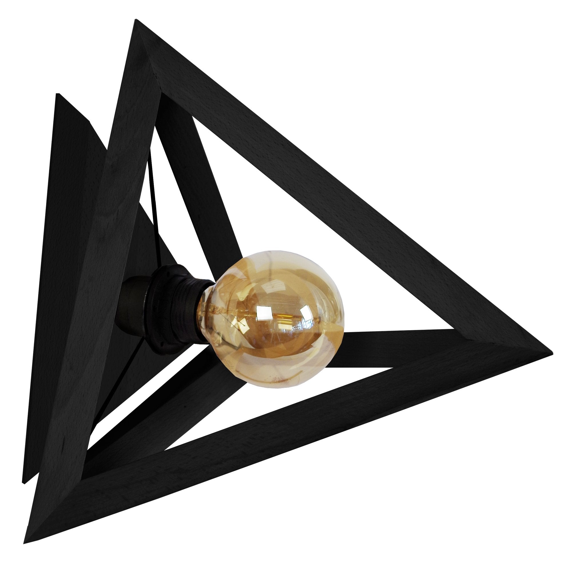 Applique bois noir 25  cm