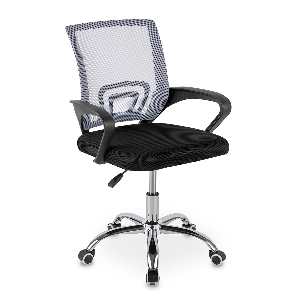 chaise de bureau avec support lombaire gris