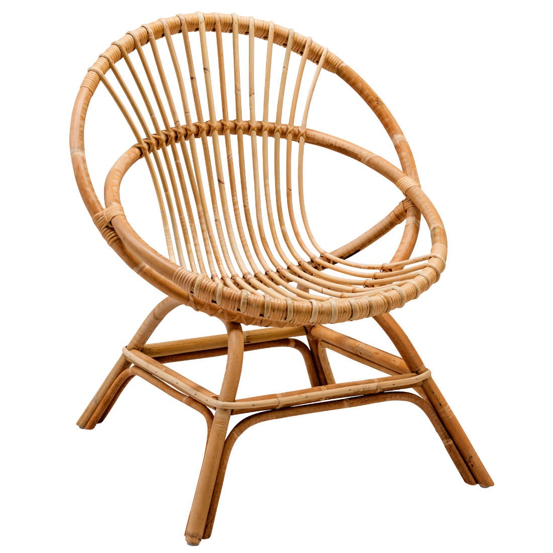 Fauteuil en rotin beige