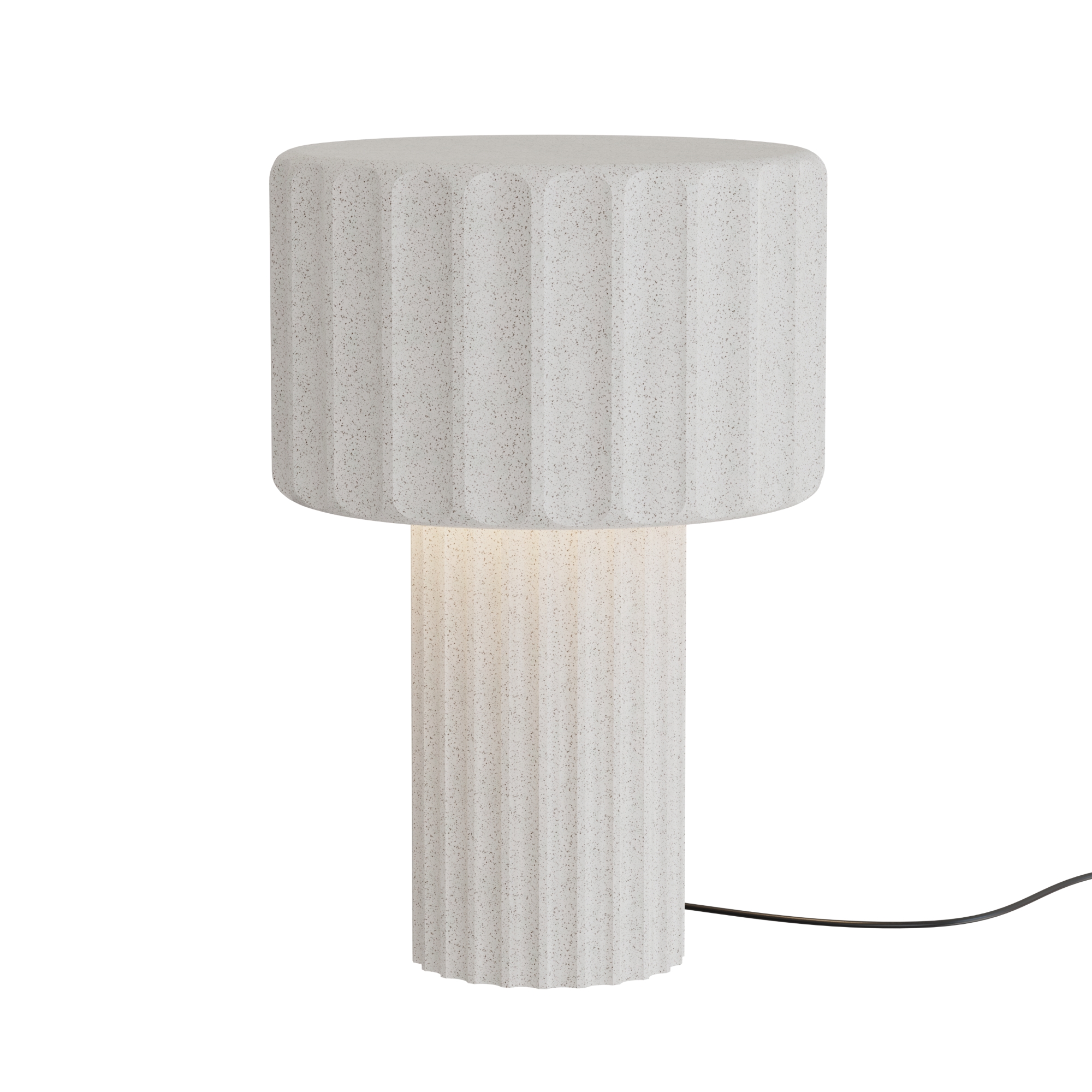 lampe de table en béton blanc h36cm