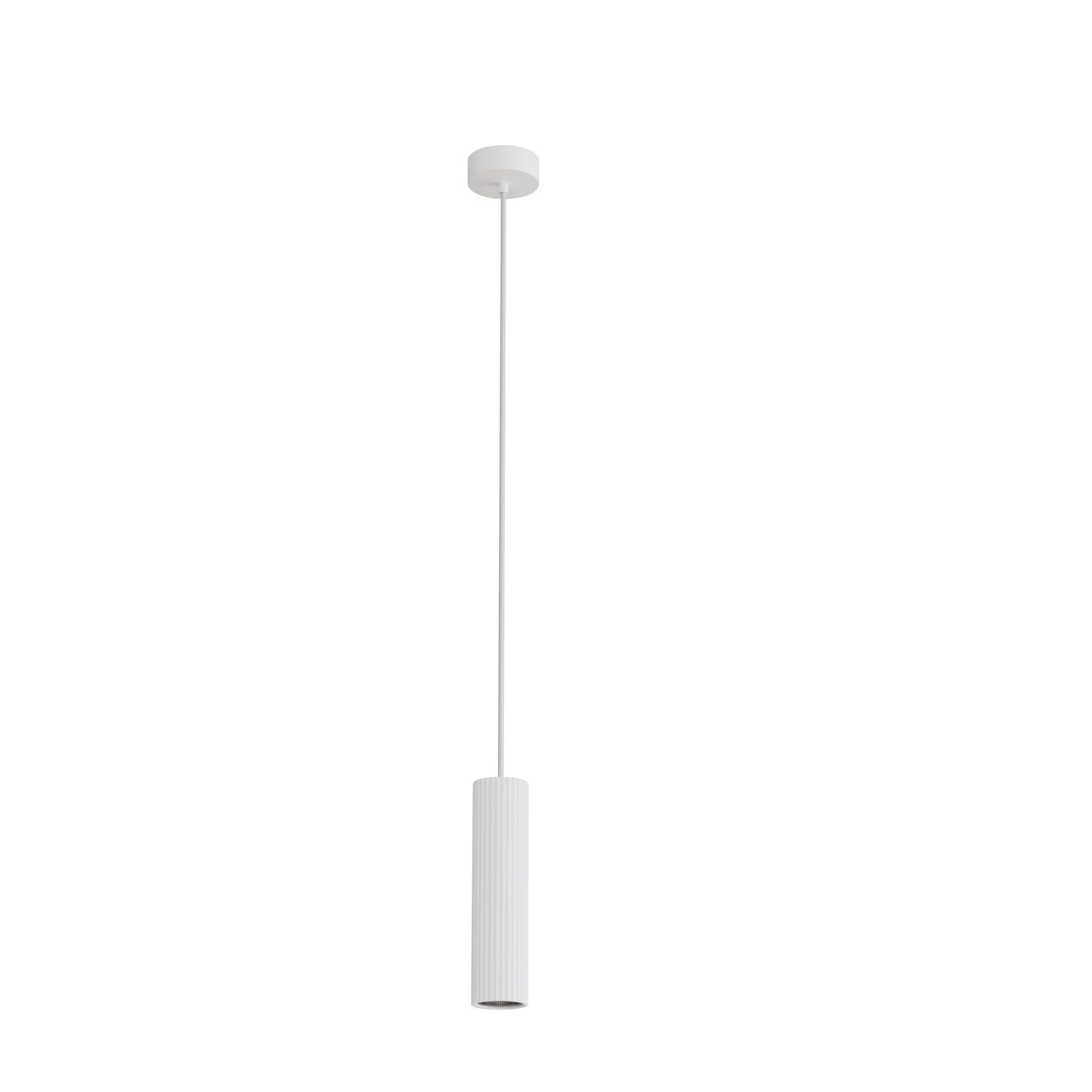 lampe à suspension en plâtre blanc