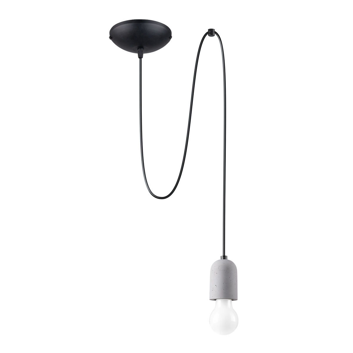 Suspension en acrylique, gris L: 40cm