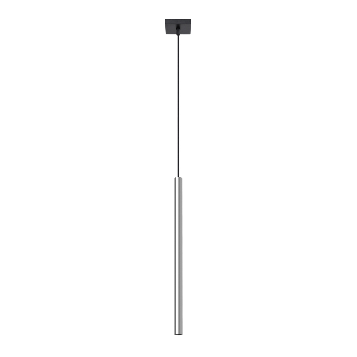 Suspension tube en métal, chromé L: 8cm