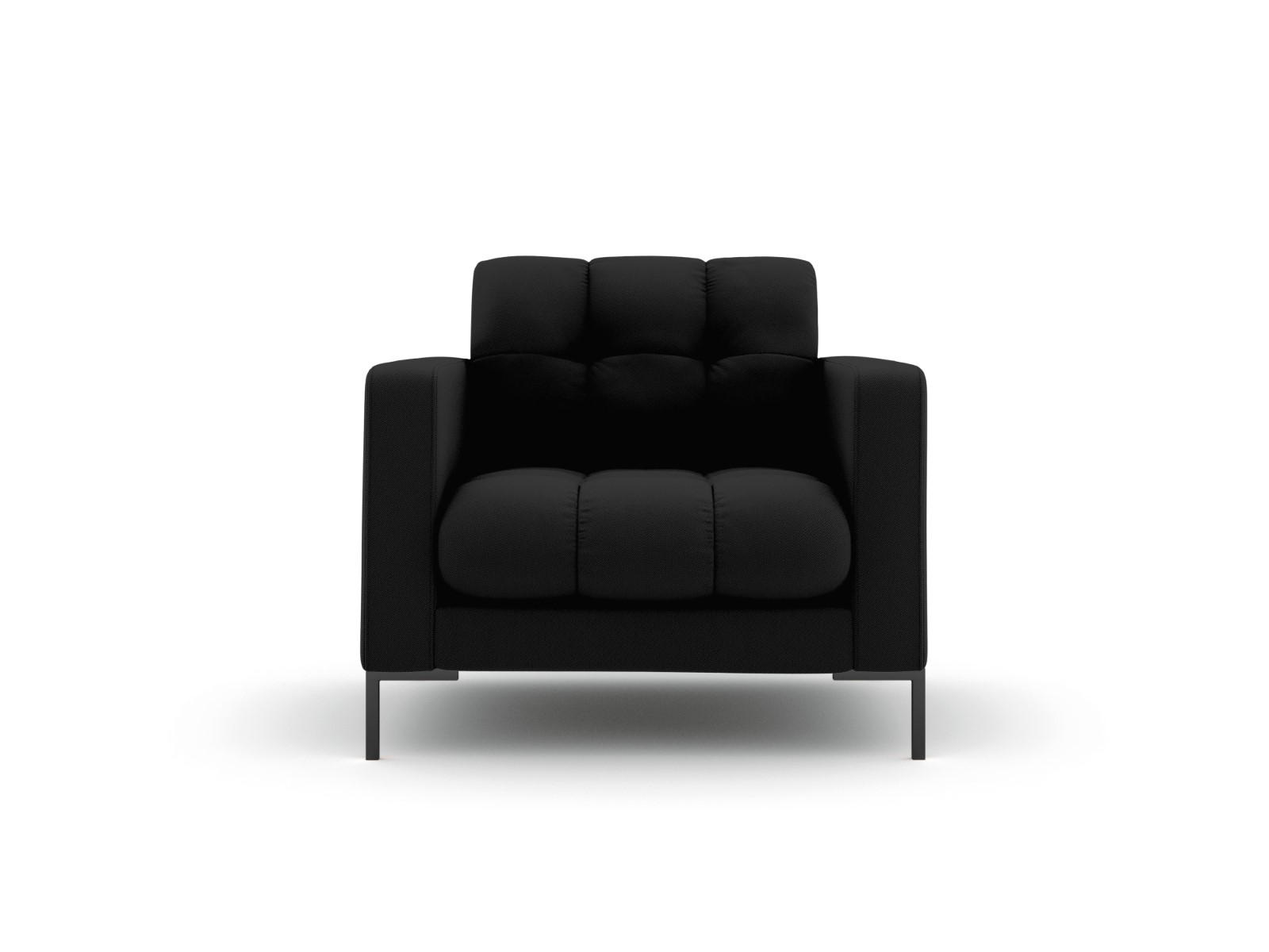 Fauteuil en tissu structurel noir