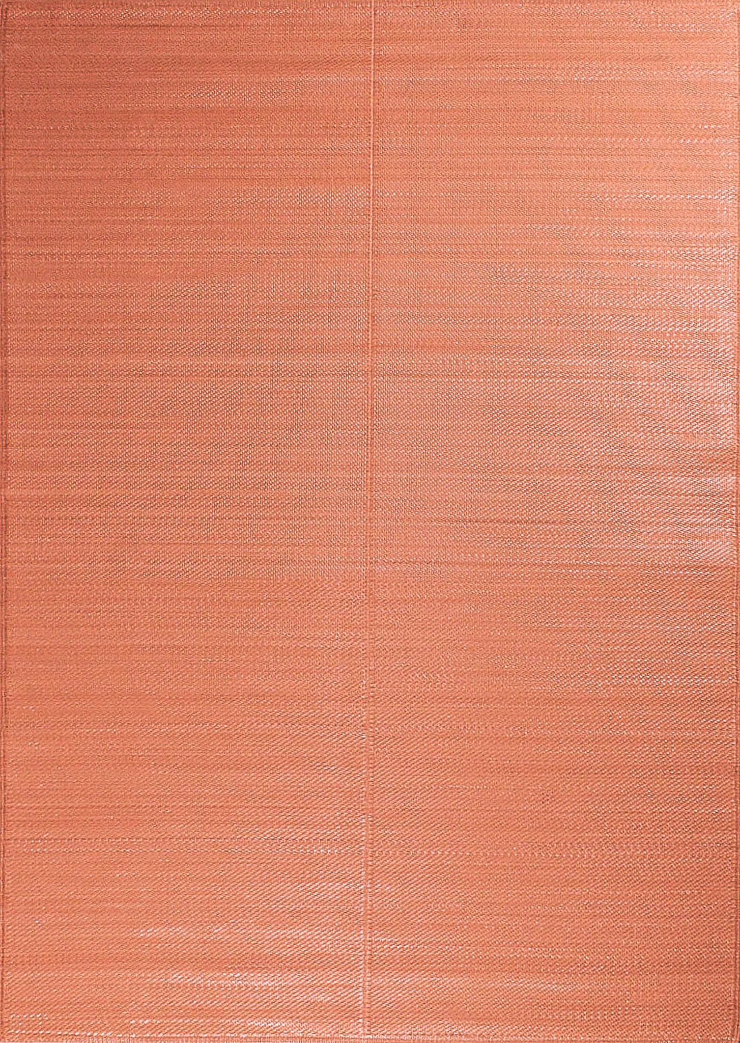 Tapis extérieur réversible motif uni - Corail - 120x160 cm