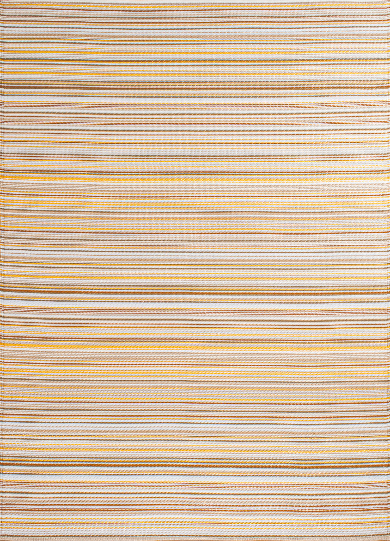 Tapis extérieur réversible motif rayure dégradée - Beige - 180x280 cm