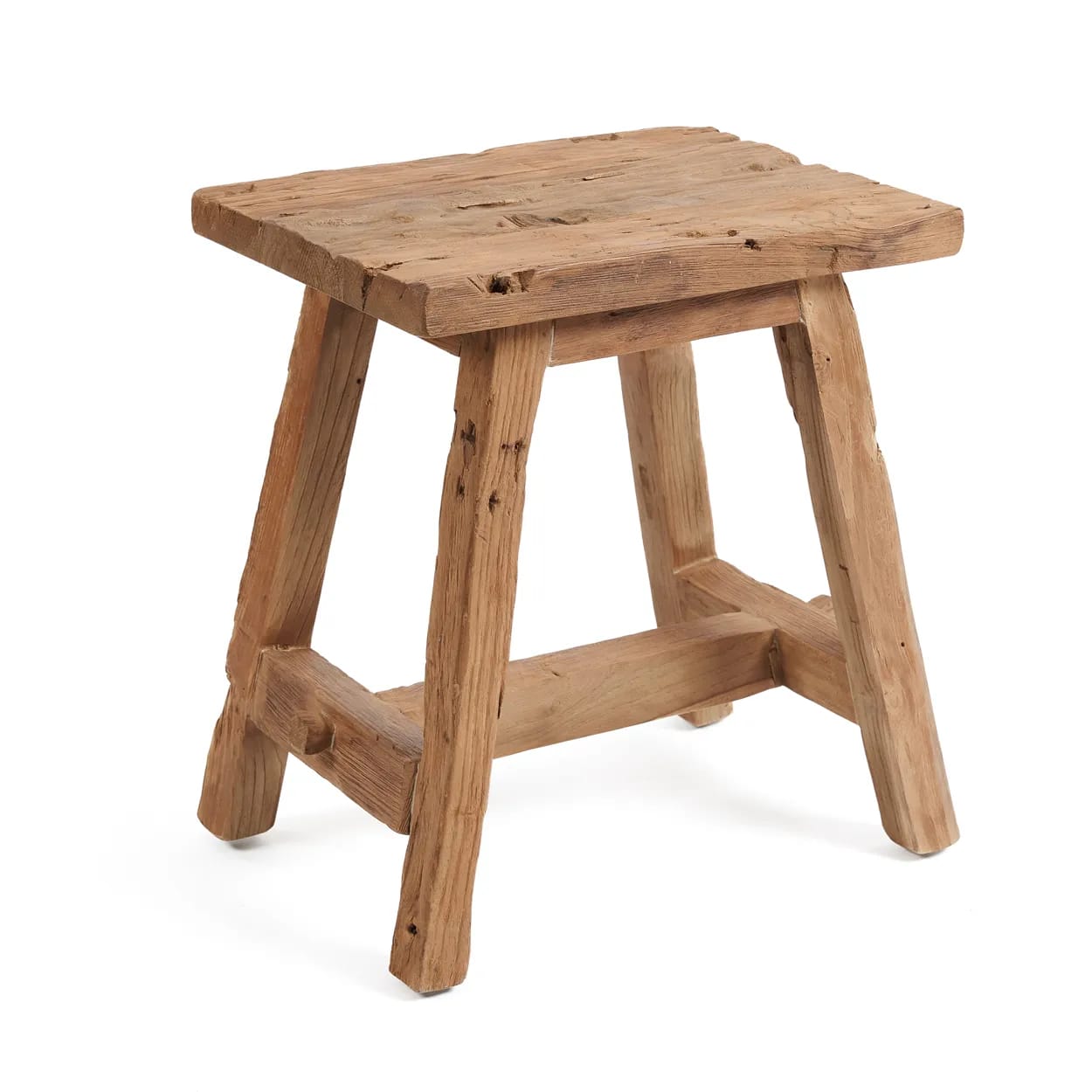 Tabouret en imitation bois recyclé