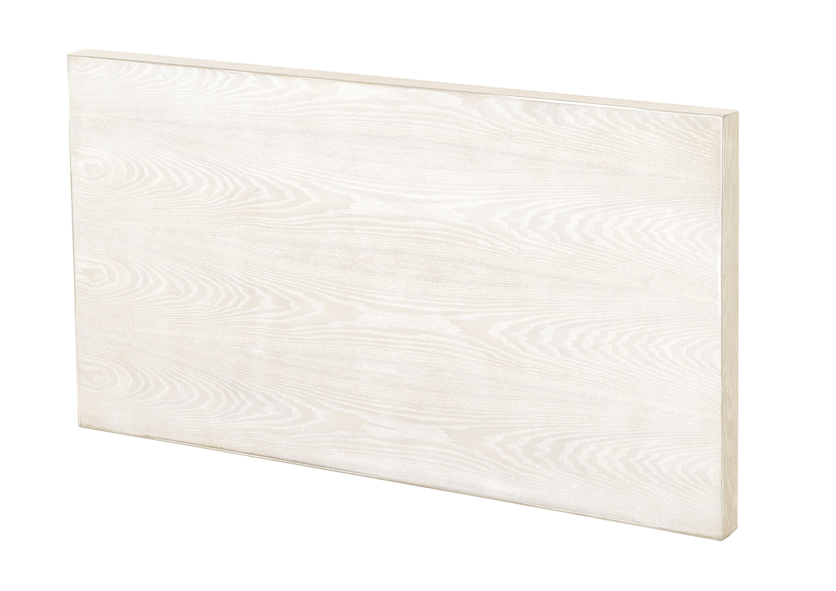 tête de lit plaquée en frêne blanc patiné 165x60 cm