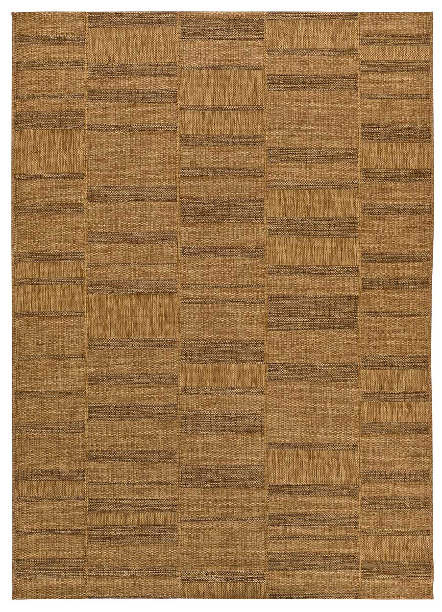 Tapis d'intérieur-extérieur effet jute couleur naturelle 80x150 cm