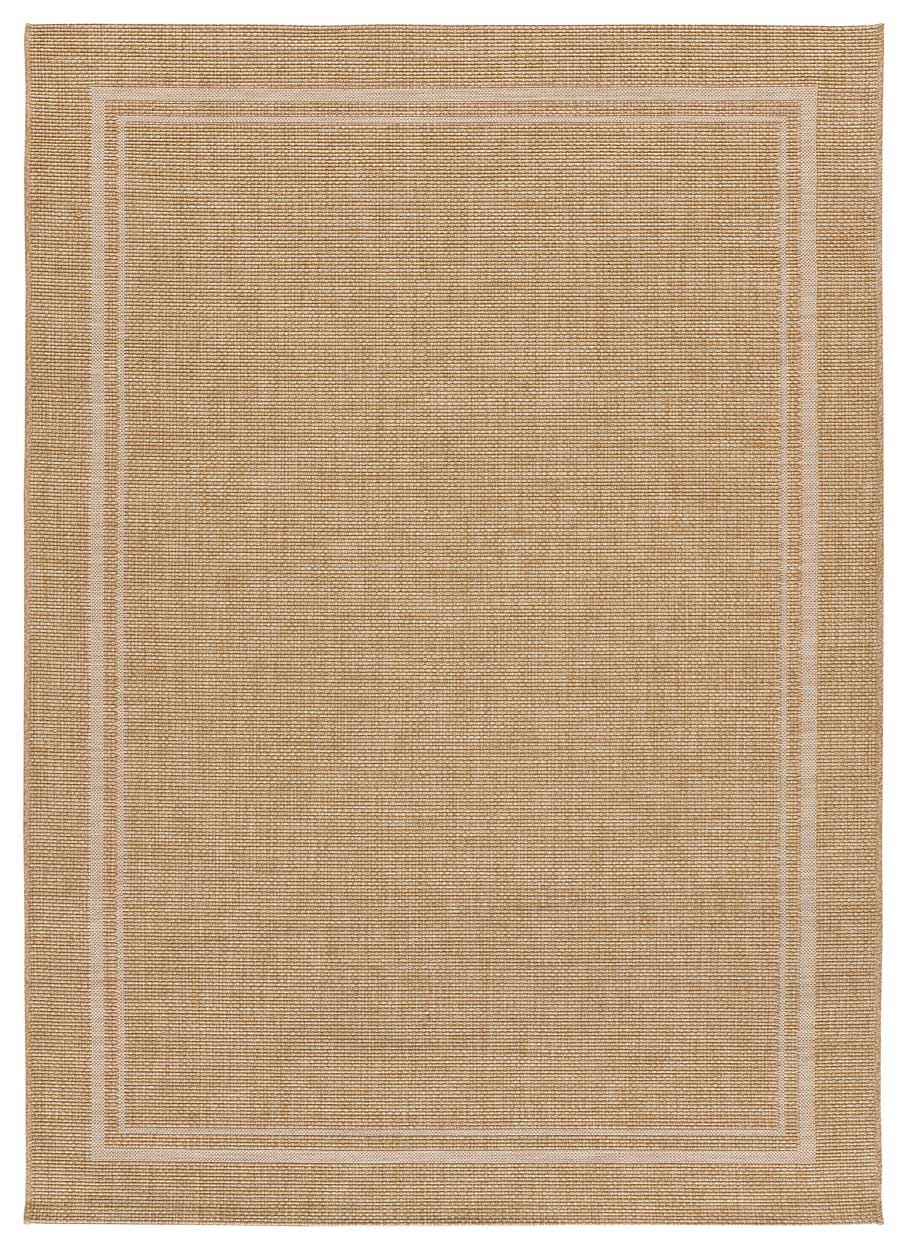 Tapis d'intérieur-extérieur beige effet jute 160x230 cm