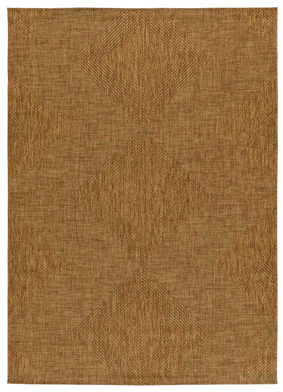 Tapis d'intérieur-extérieur effet jute couleur naturelle 120x170 cm