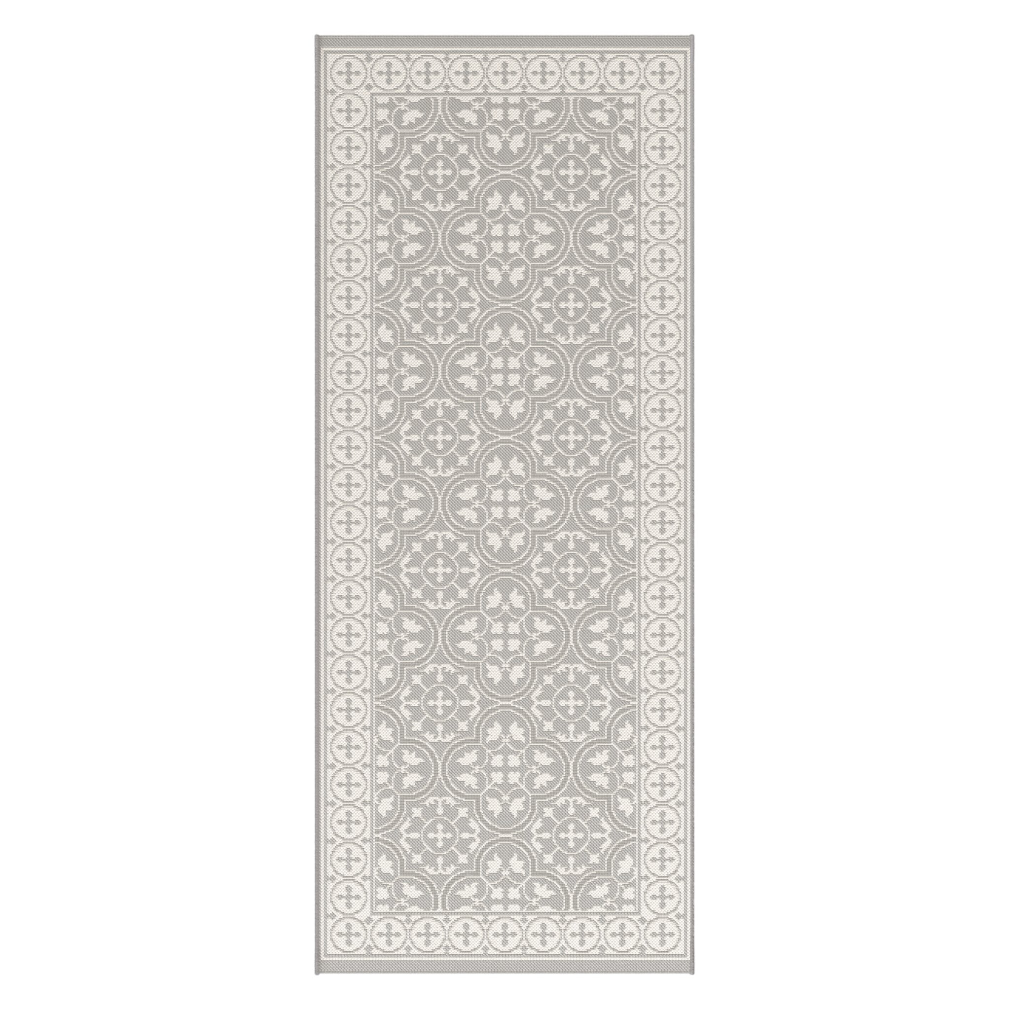 Tapis de couloir intérieur extérieur gris