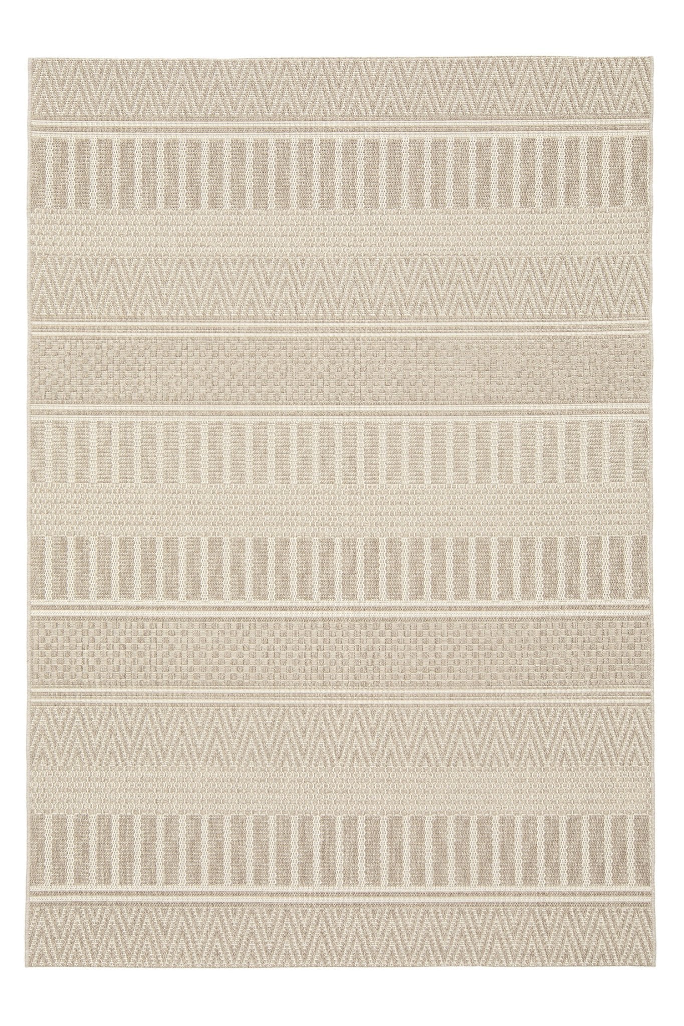 Tapis intérieur extérieur de style ethnique beige