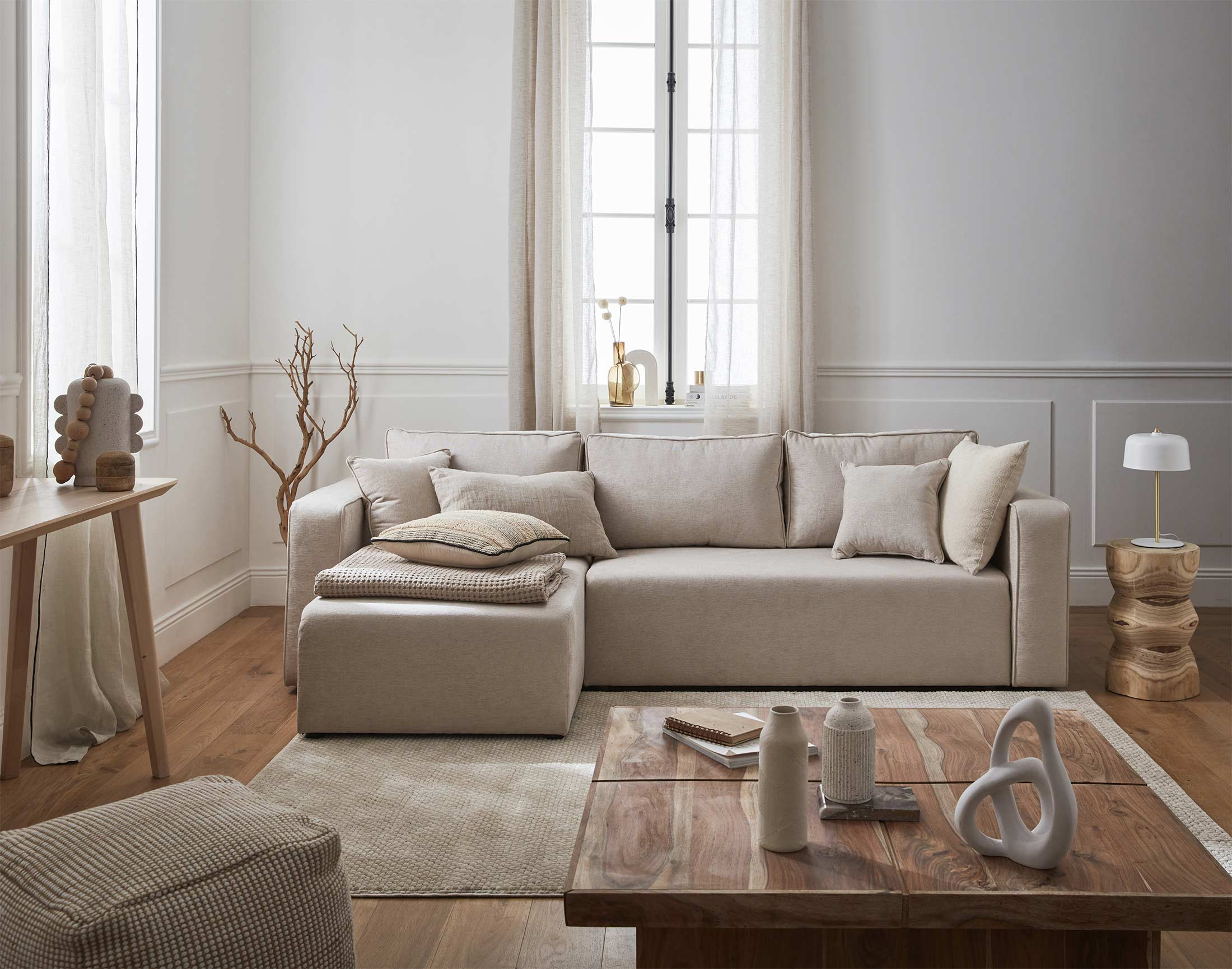 Produit similaire: topaze - Canapé convertible Beige