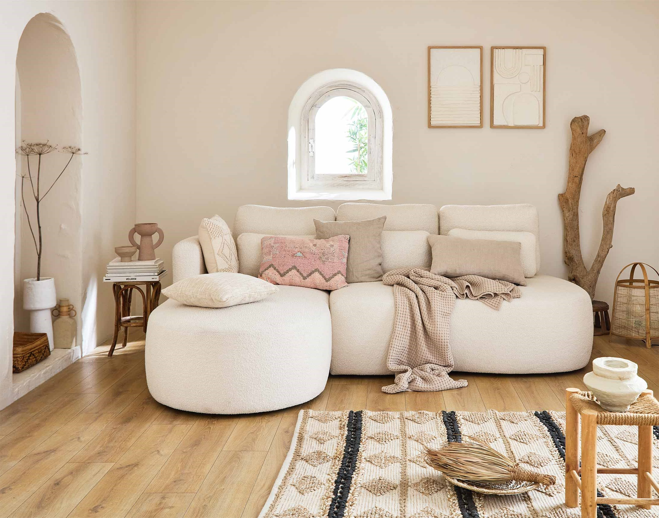 Produit similaire: mahina - Canapé bouclette Beige