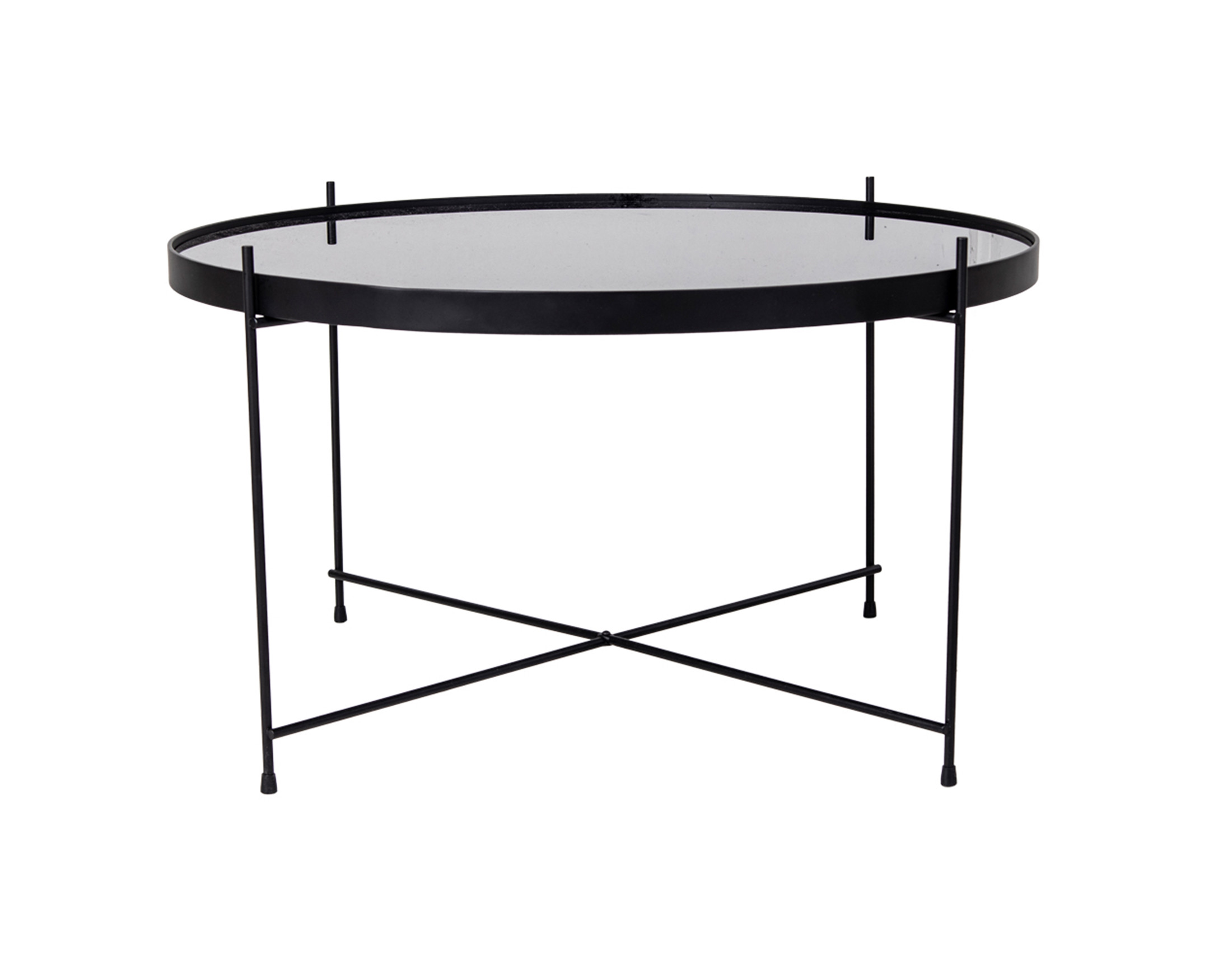 table basse style contemporain 70 cm noir