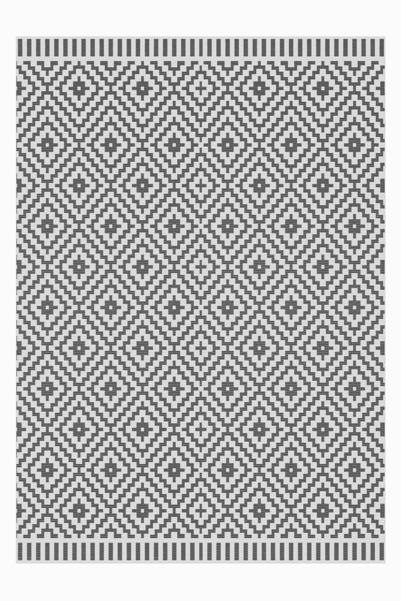 Tapis design intérieur extérieur noir