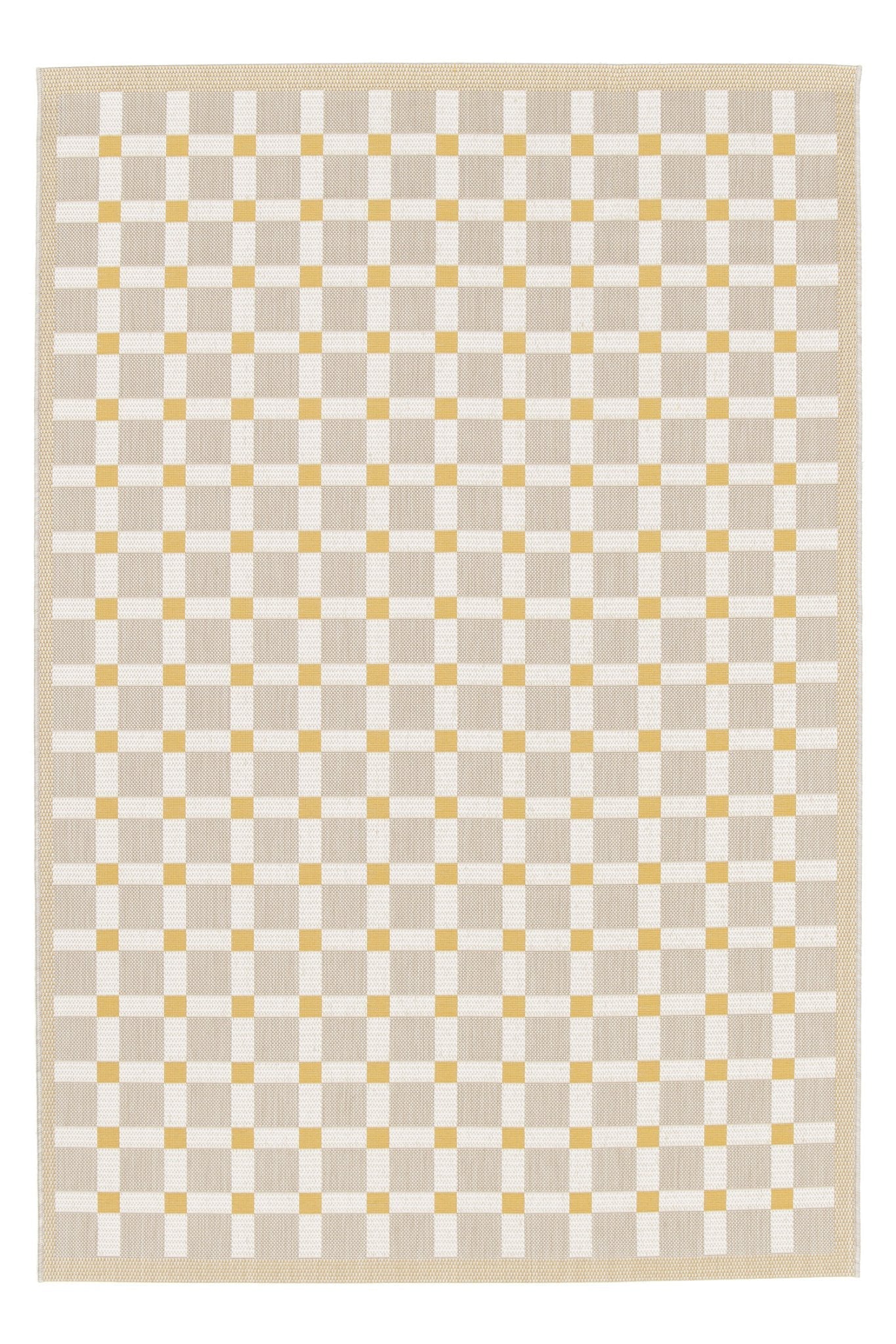 Tapis coloré intérieur extérieur jaune