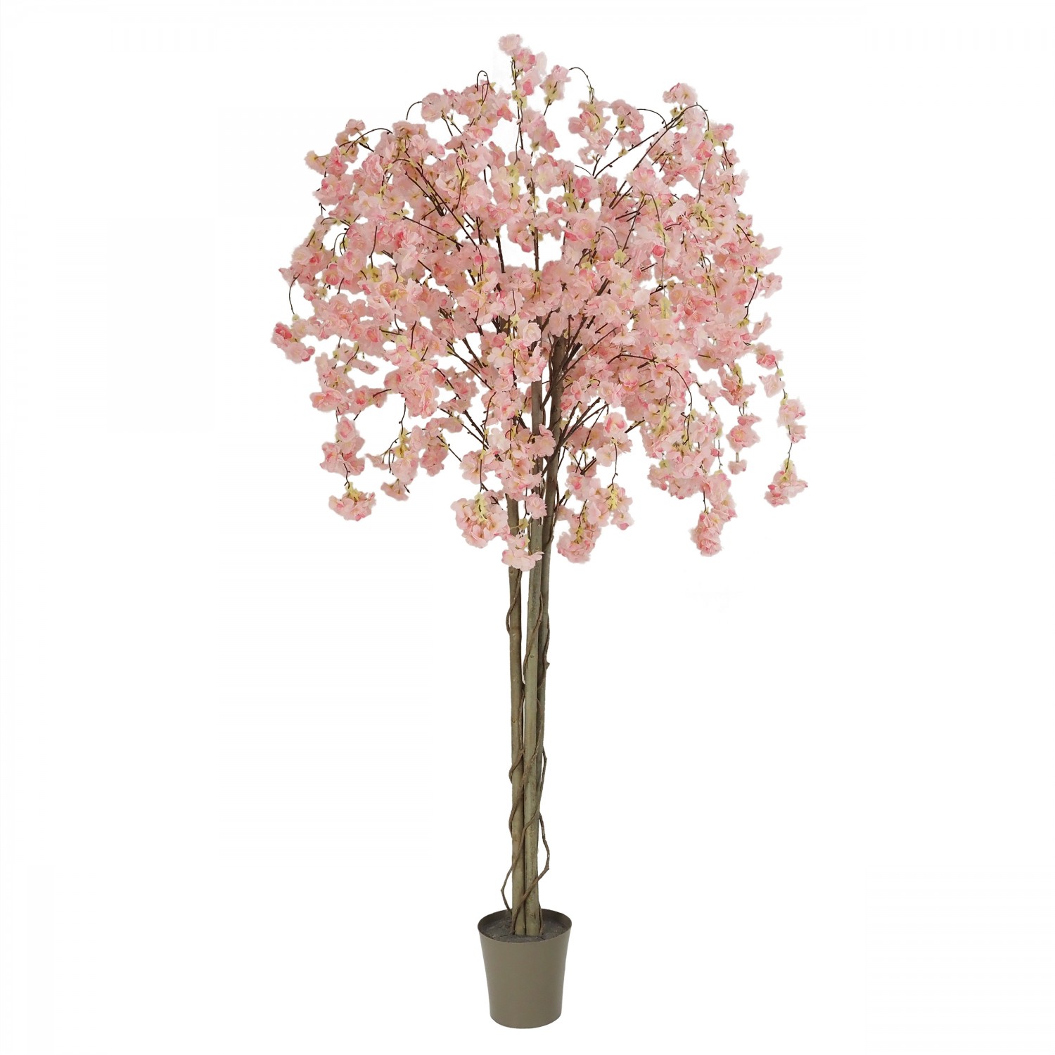 Cerisier artificiel retombant rose 180cm