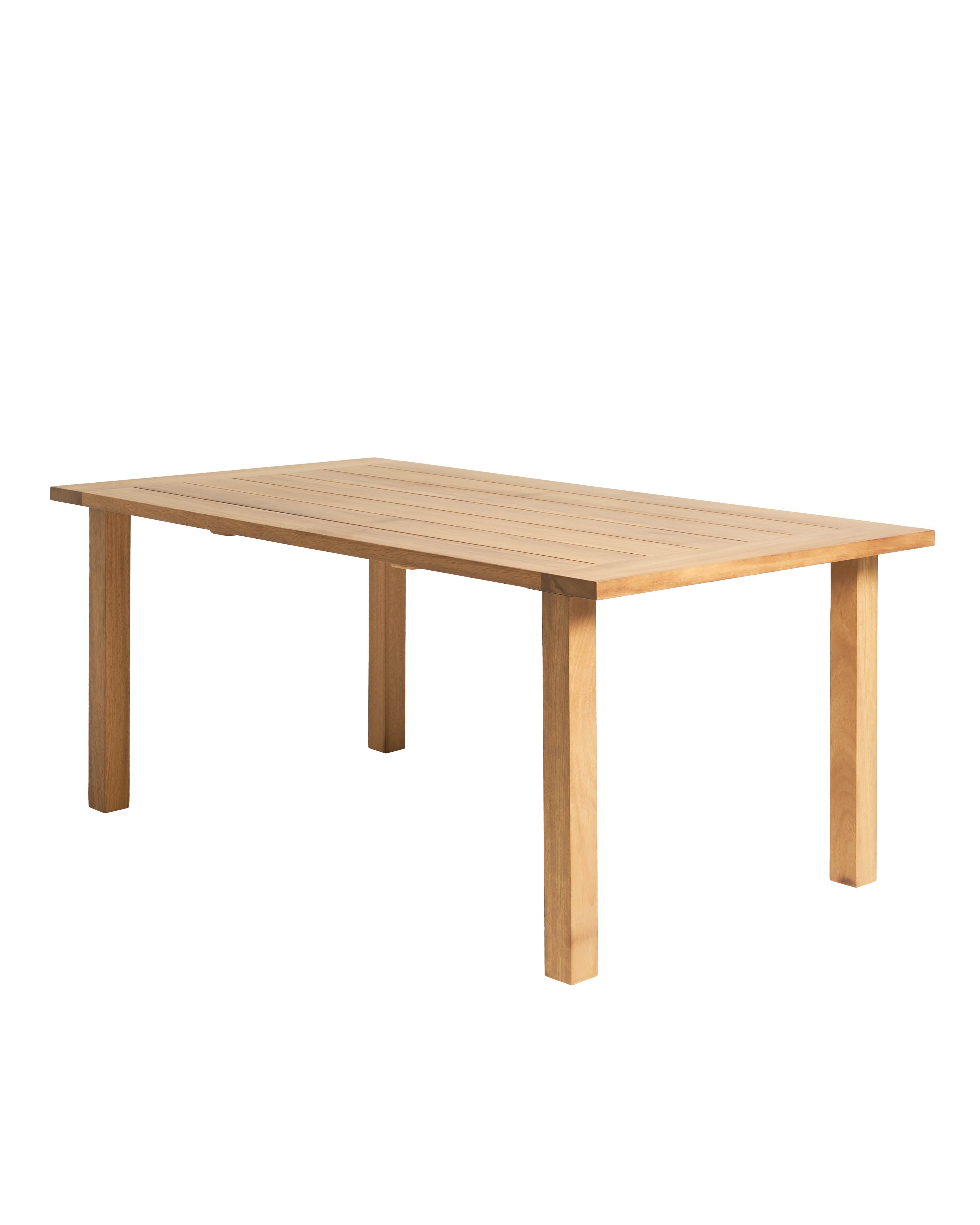 Table d'extérieur en bois d'iroko durable de 240 cm