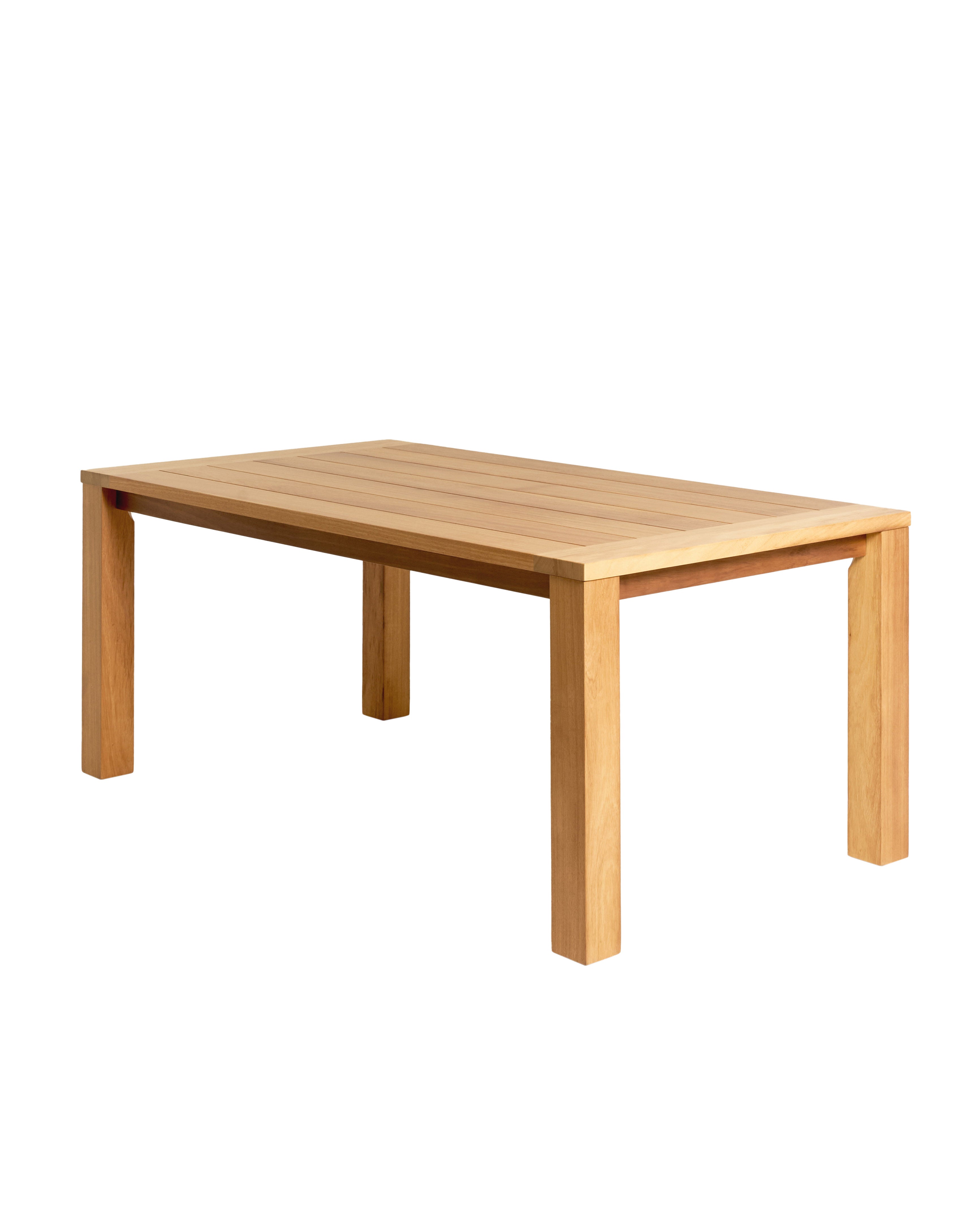 Table d'extérieur en bois d'iroko durable de 180 cm