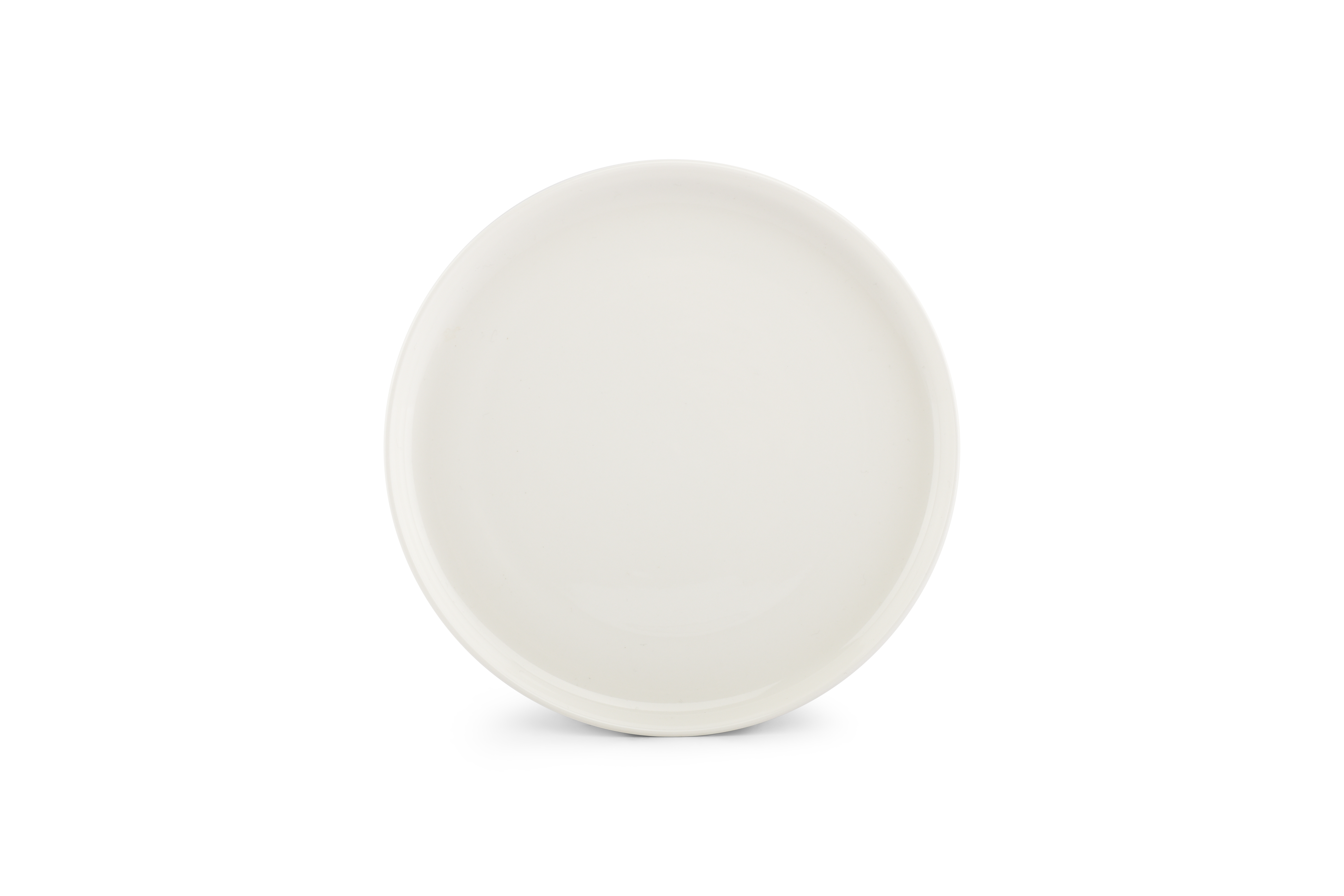 assiette plate 25cm blanc - lot de 4
