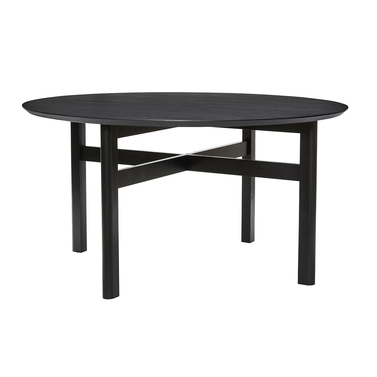 Table à manger en bois de frêne et bois d’eucalyptus noir