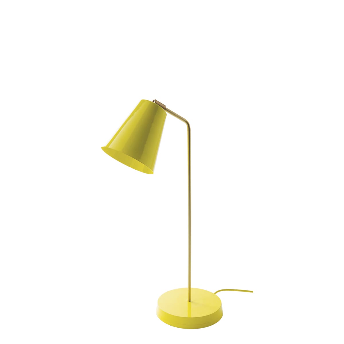 lampe décorative en laiton jaune h53