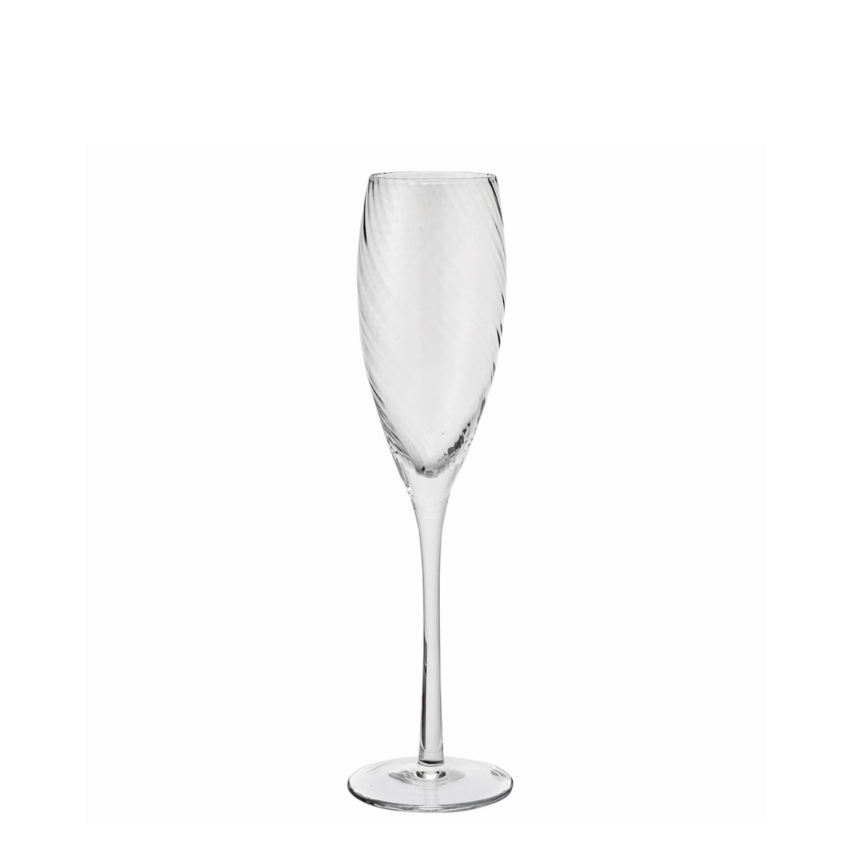 set de 4 verres à champagne en verre transparent h25