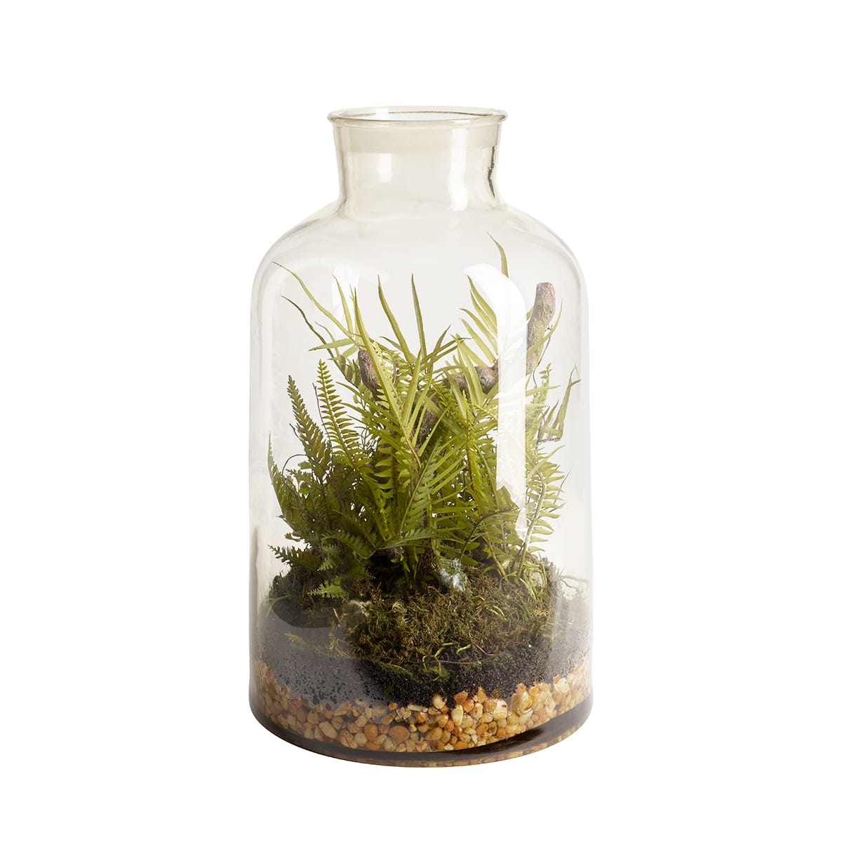 Terrarium décoratif artificielle vert H30