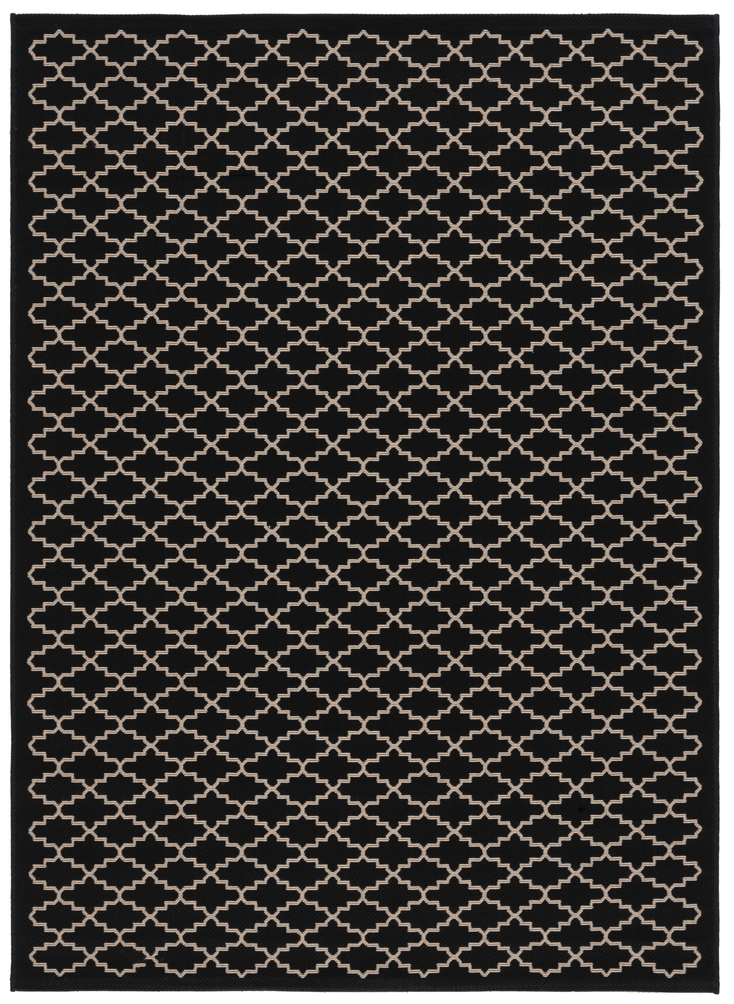 Tapis d'intérieur/extérieur Noir/Neutre 120 X 170