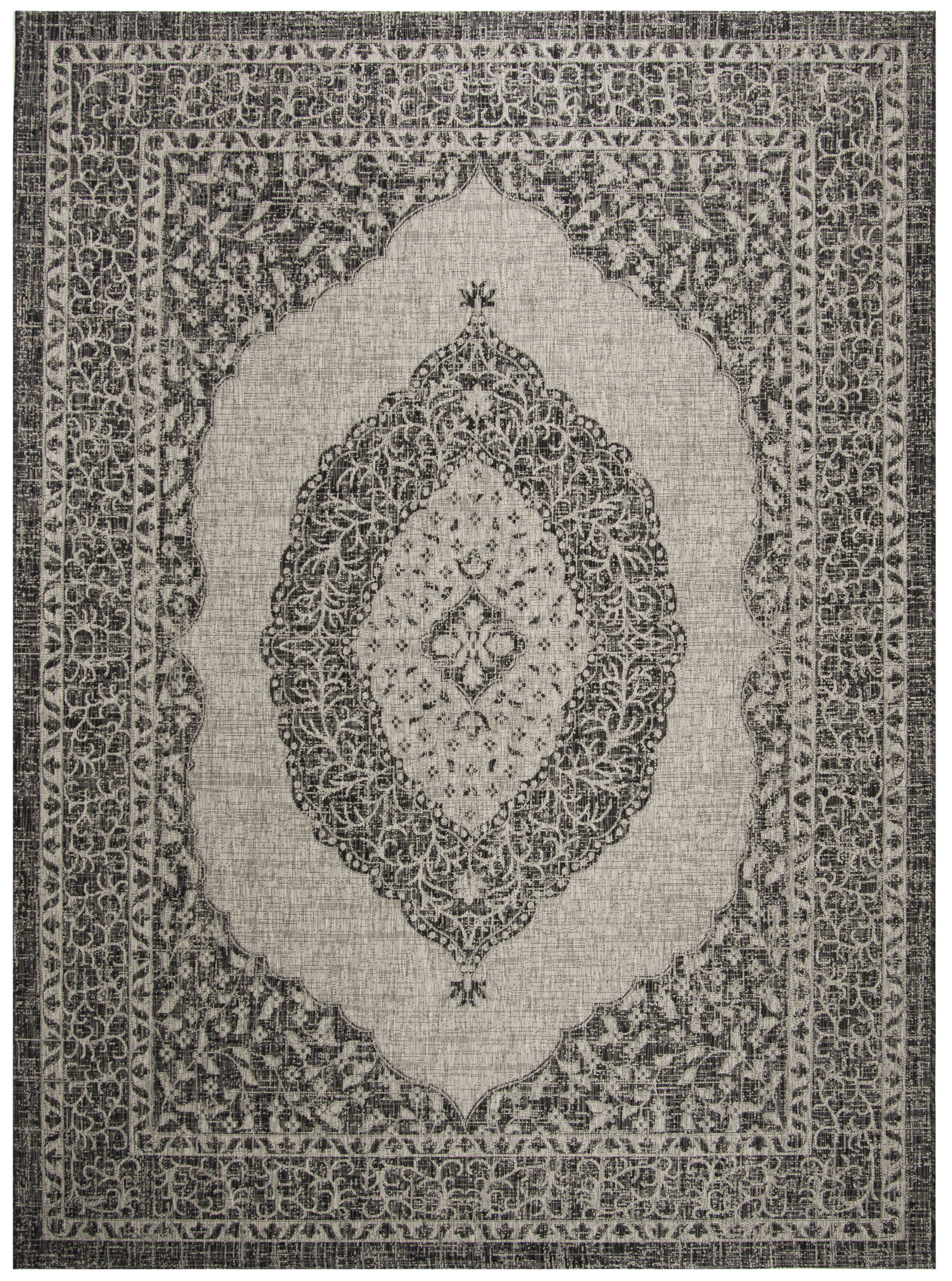 Tapis d'intérieur/extérieur Gris/Noir 200 X 290