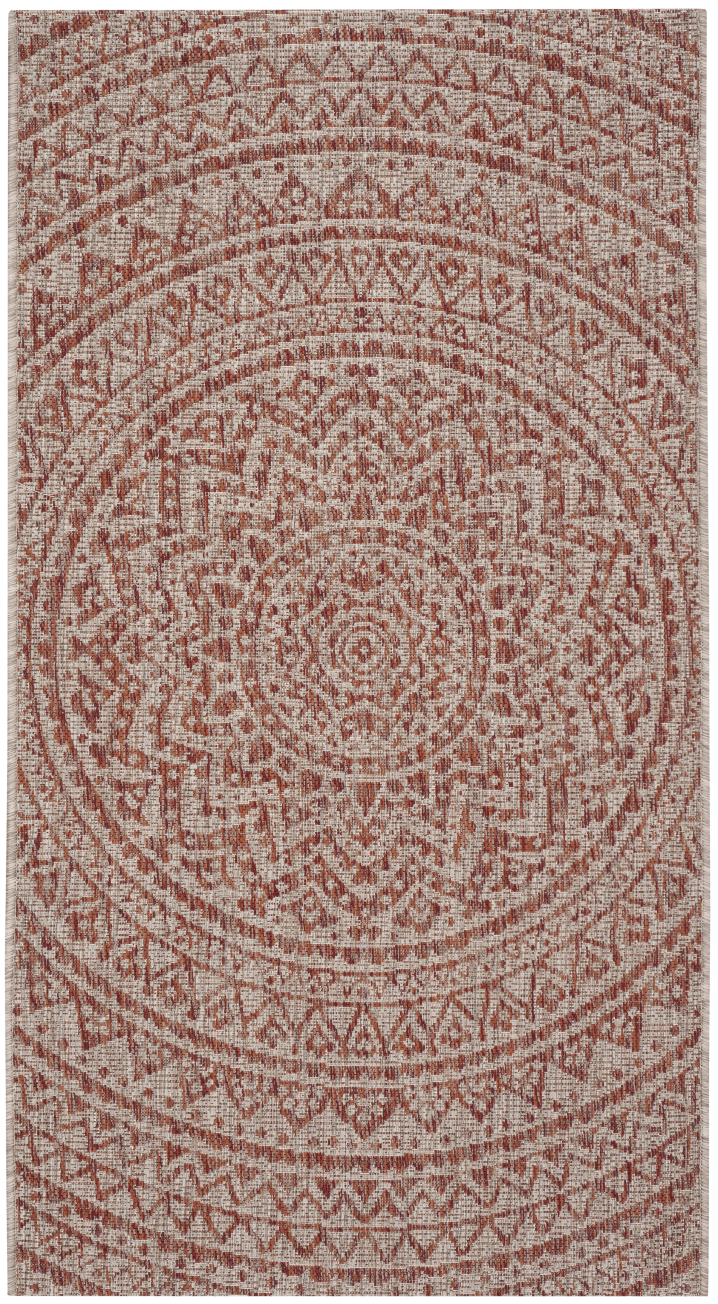 Tapis d'intérieur/extérieur Neutre/Orange 80 X 150