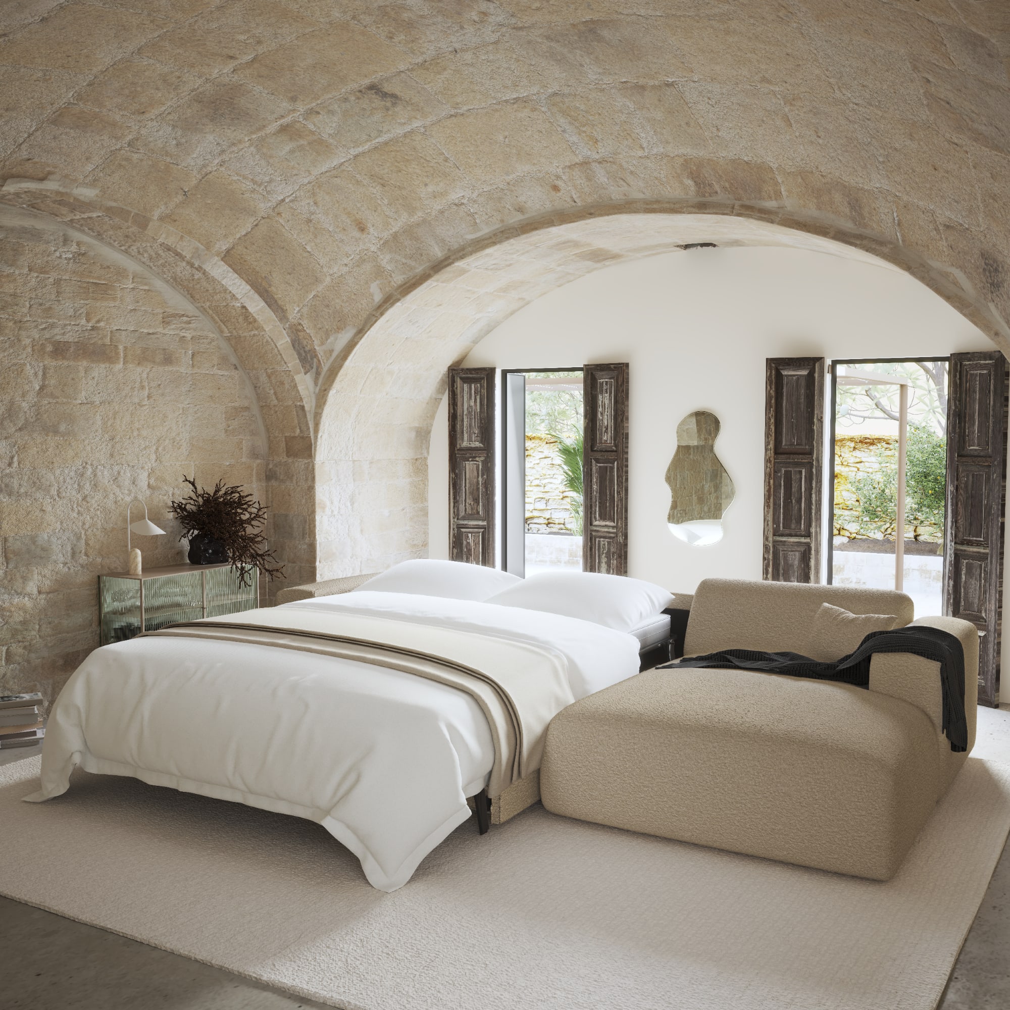 myra - Canapé beige - Vue supplémentaire 2