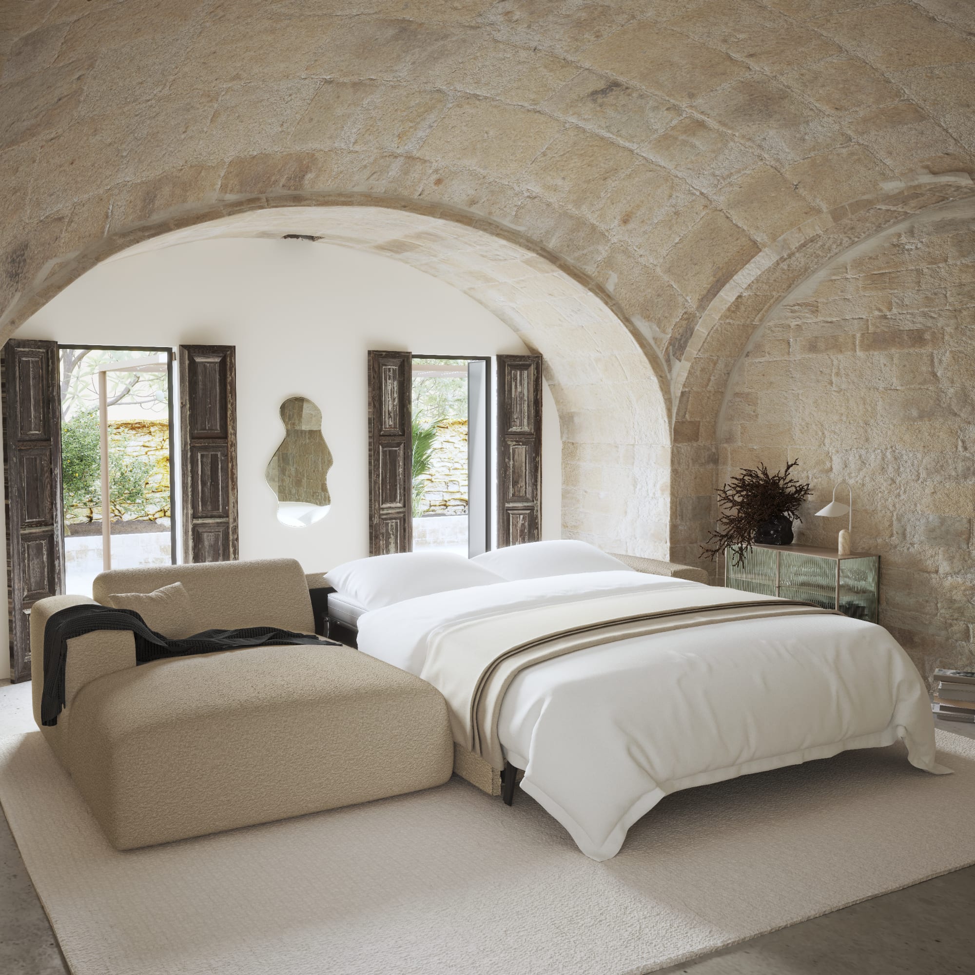 myra - Canapé beige - Vue supplémentaire 2