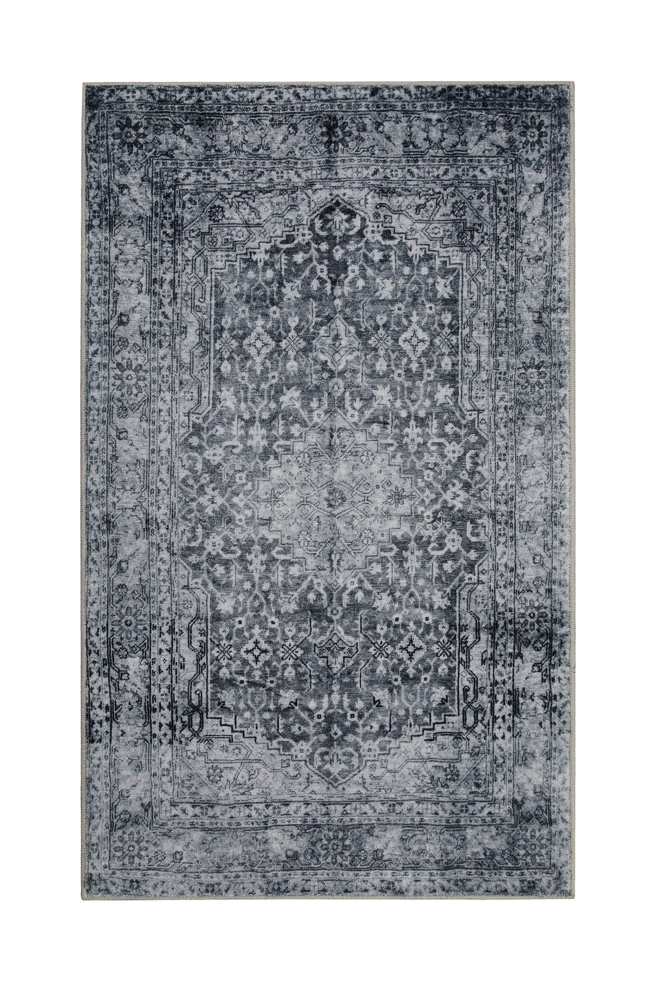 tapis de bain gris avec impression numérique 80x150