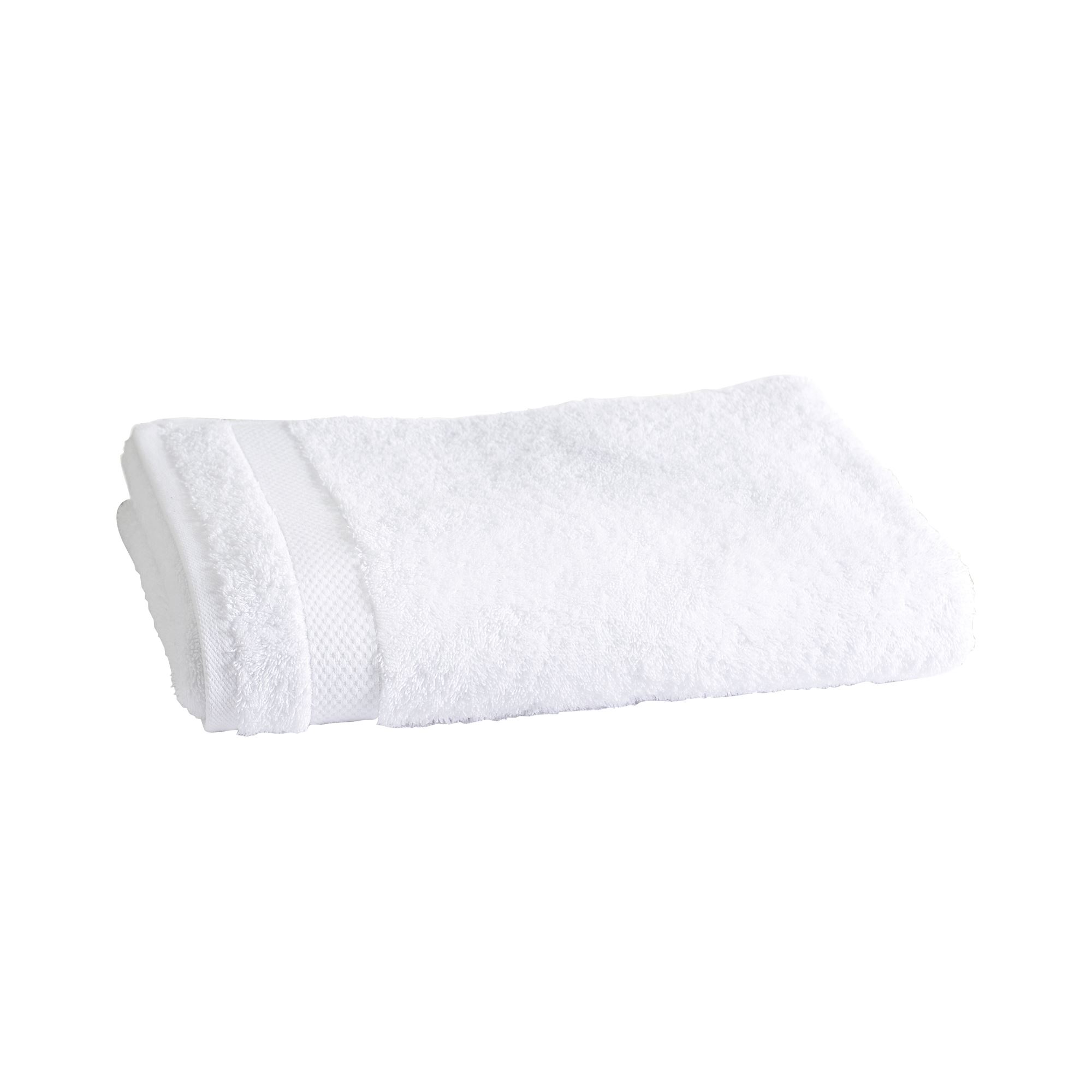 serviette de toilette 50x100 blanc en coton 500 g/m²