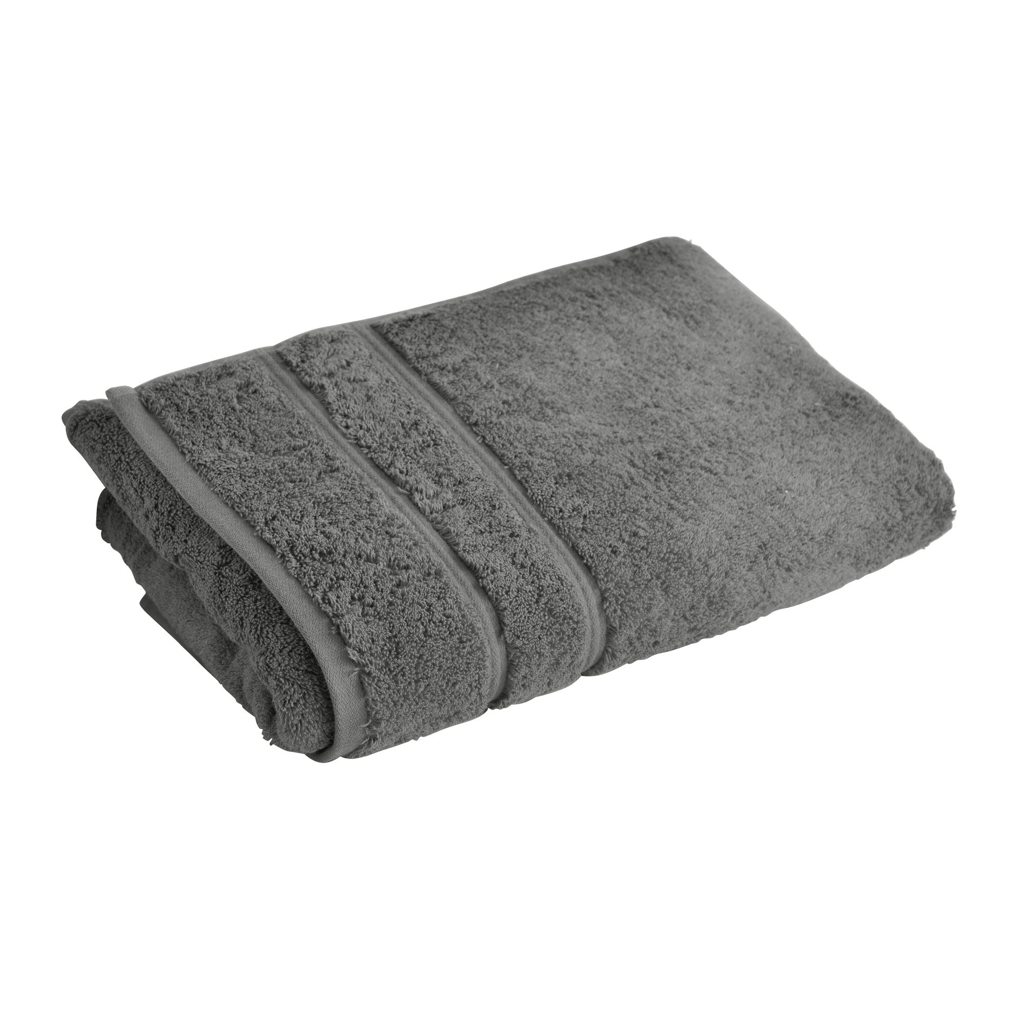drap de bain 70x140 gris granit en coton