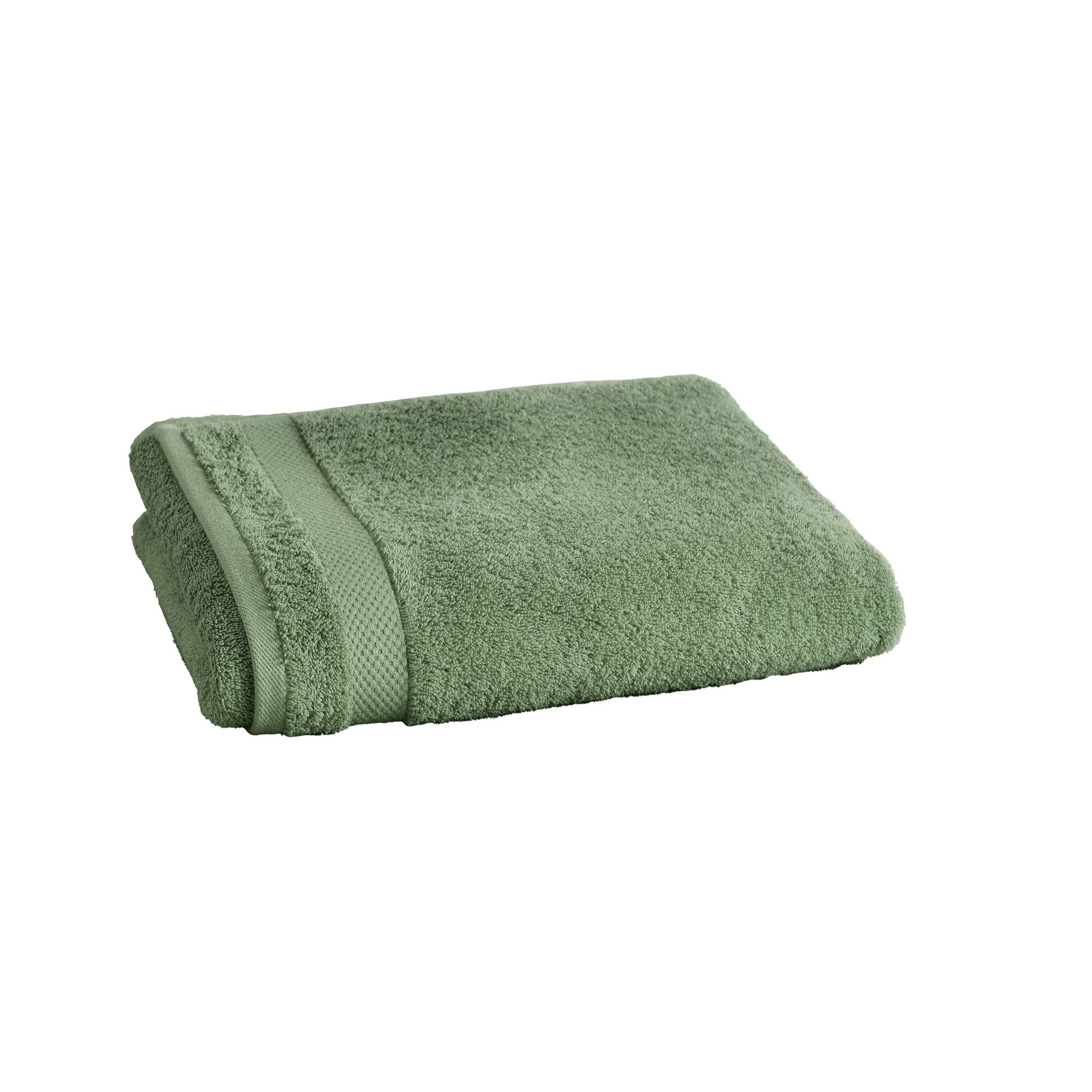 serviette de toilette 50x100 vert tilleul en coton 500 g/m²