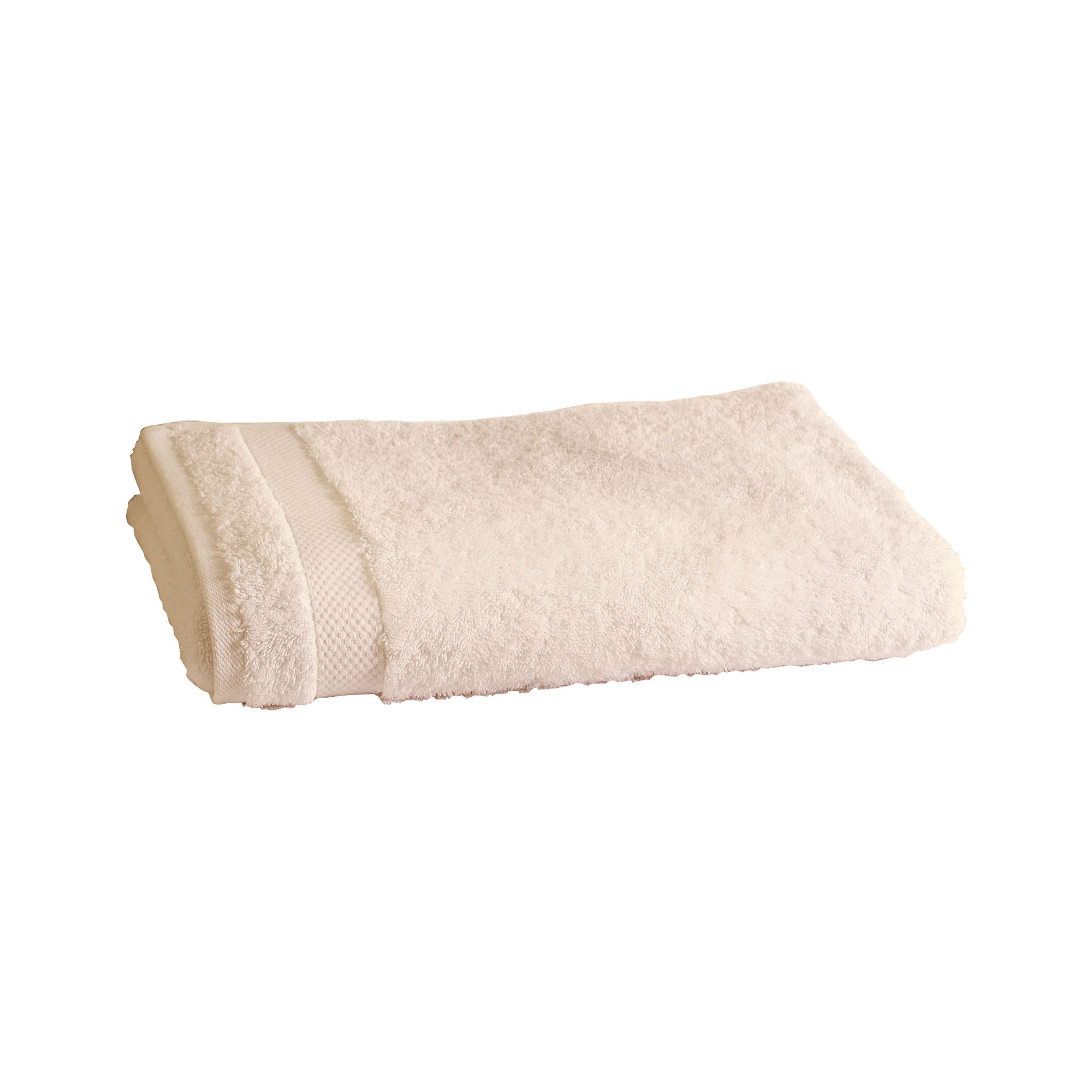 serviette de toilette 50x100 beige sable en coton 500 g/m²