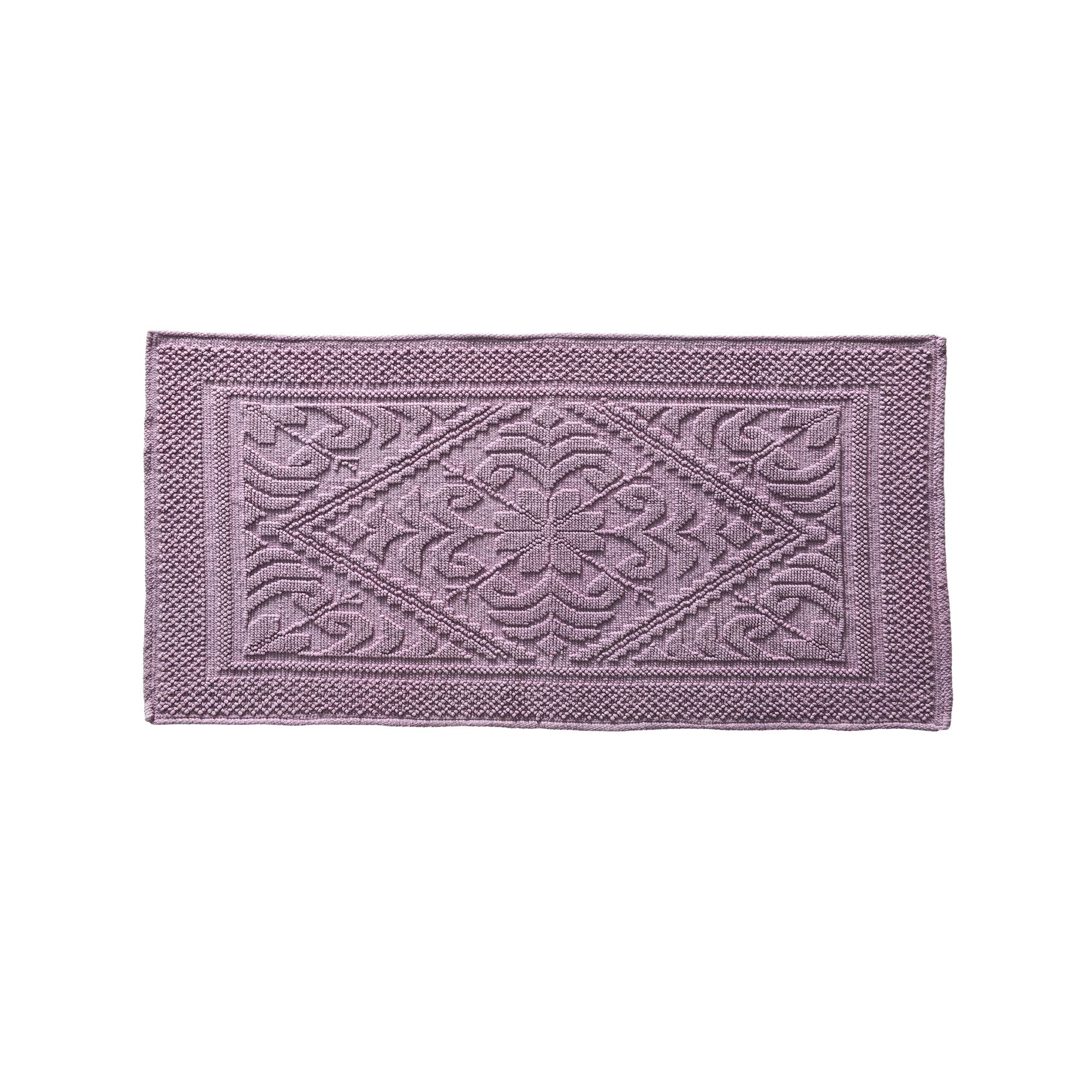 tapis de bain 50x80 violet en coton