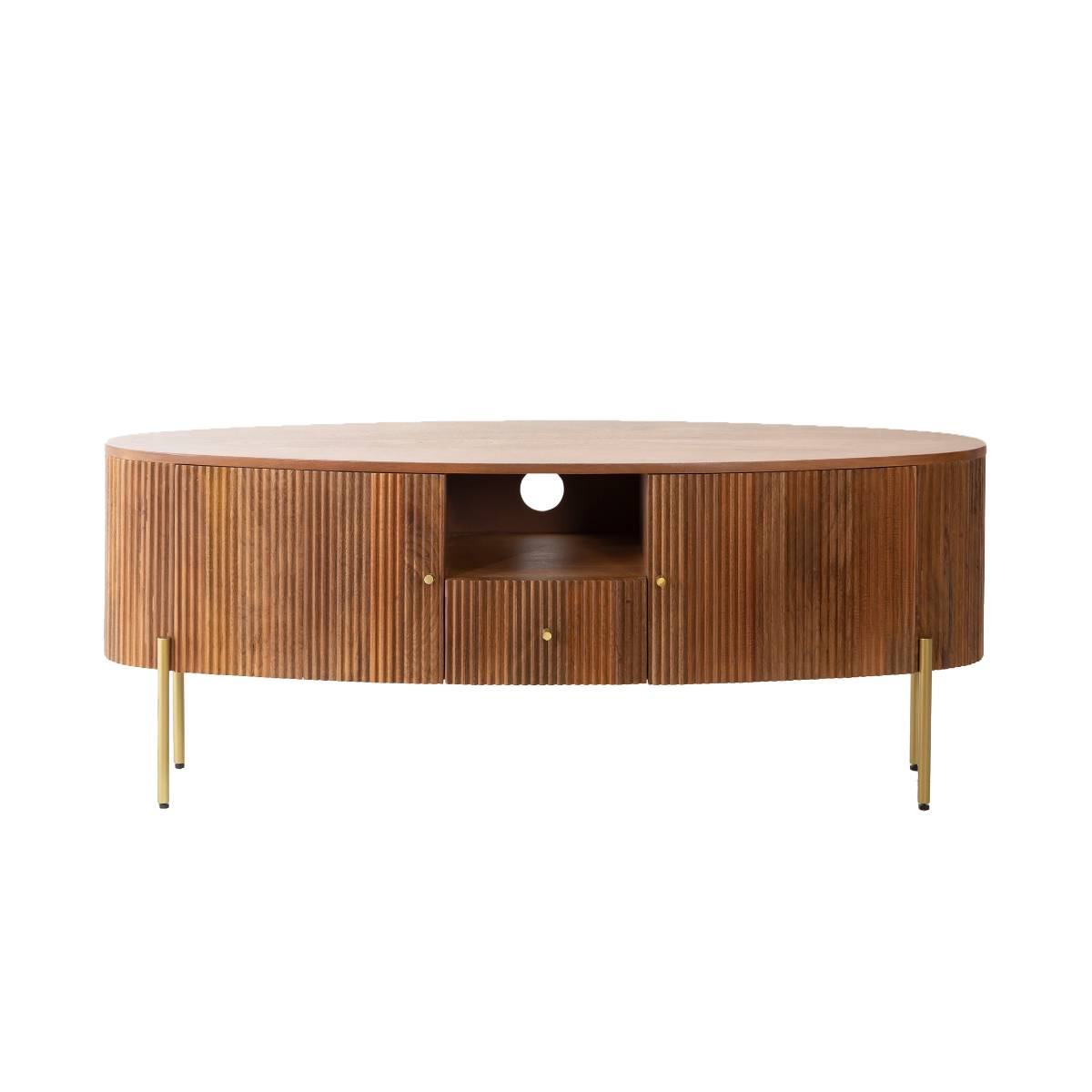 Meuble TV en bois marron 135×40 cm