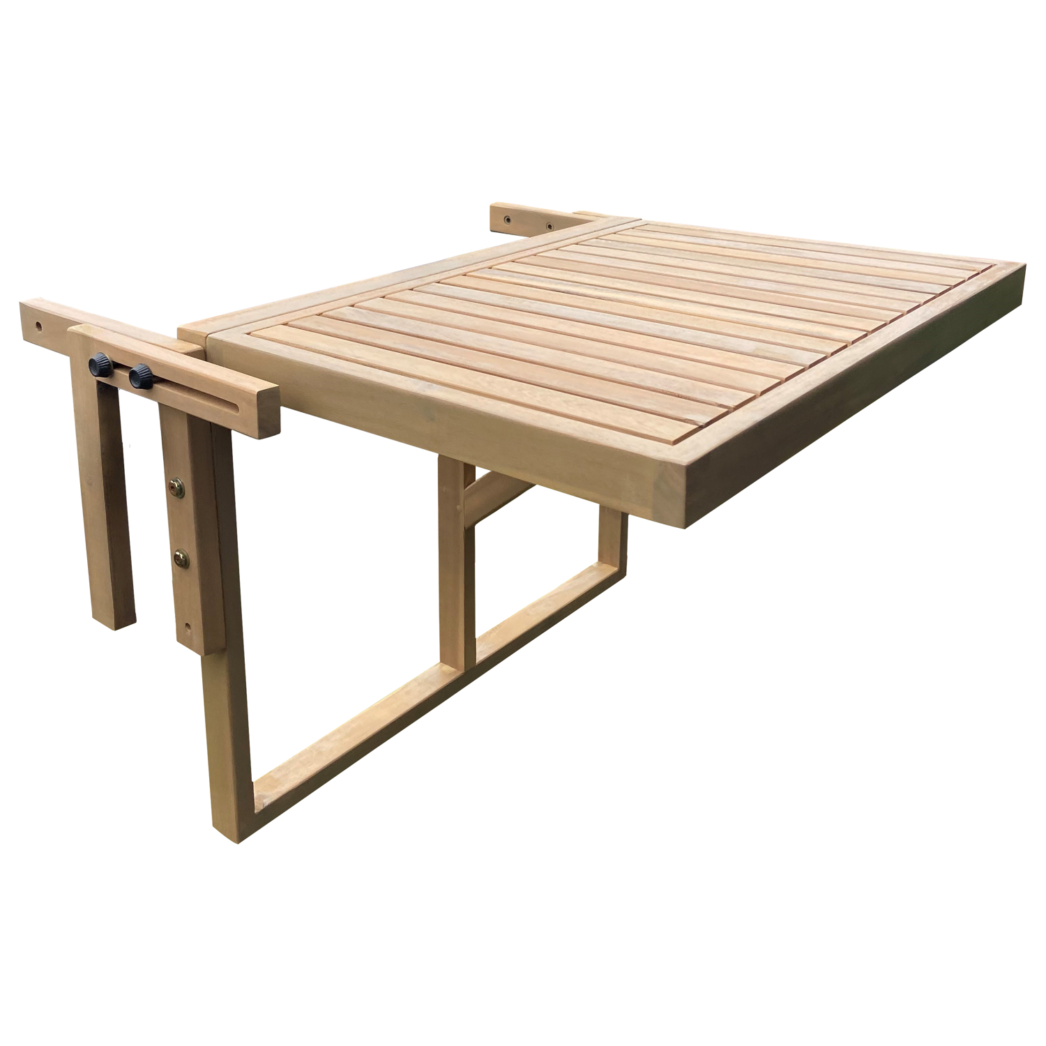 table de balcon rabattable en acacia