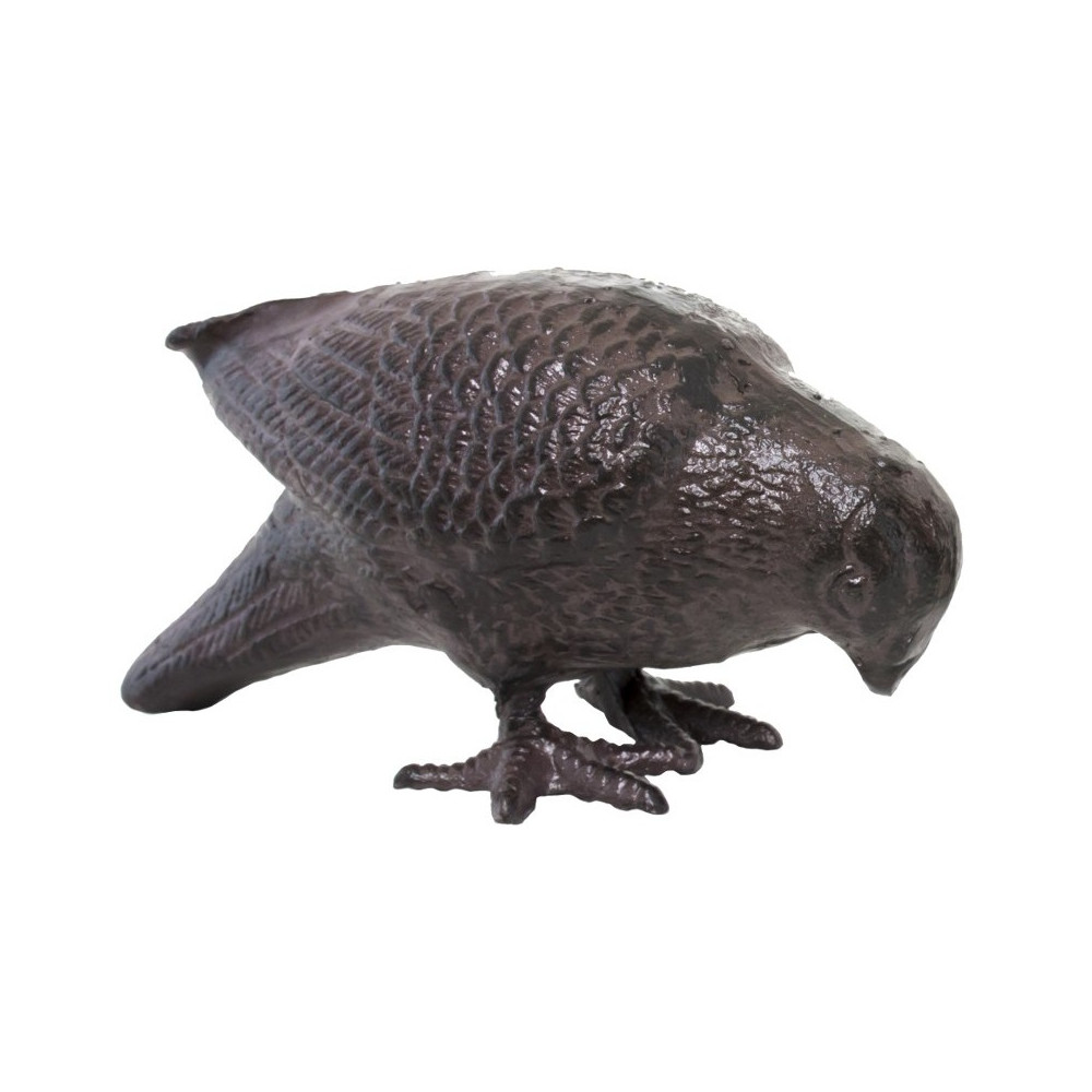 Pigeon en fonte marron 19 x 8 x 9 cm