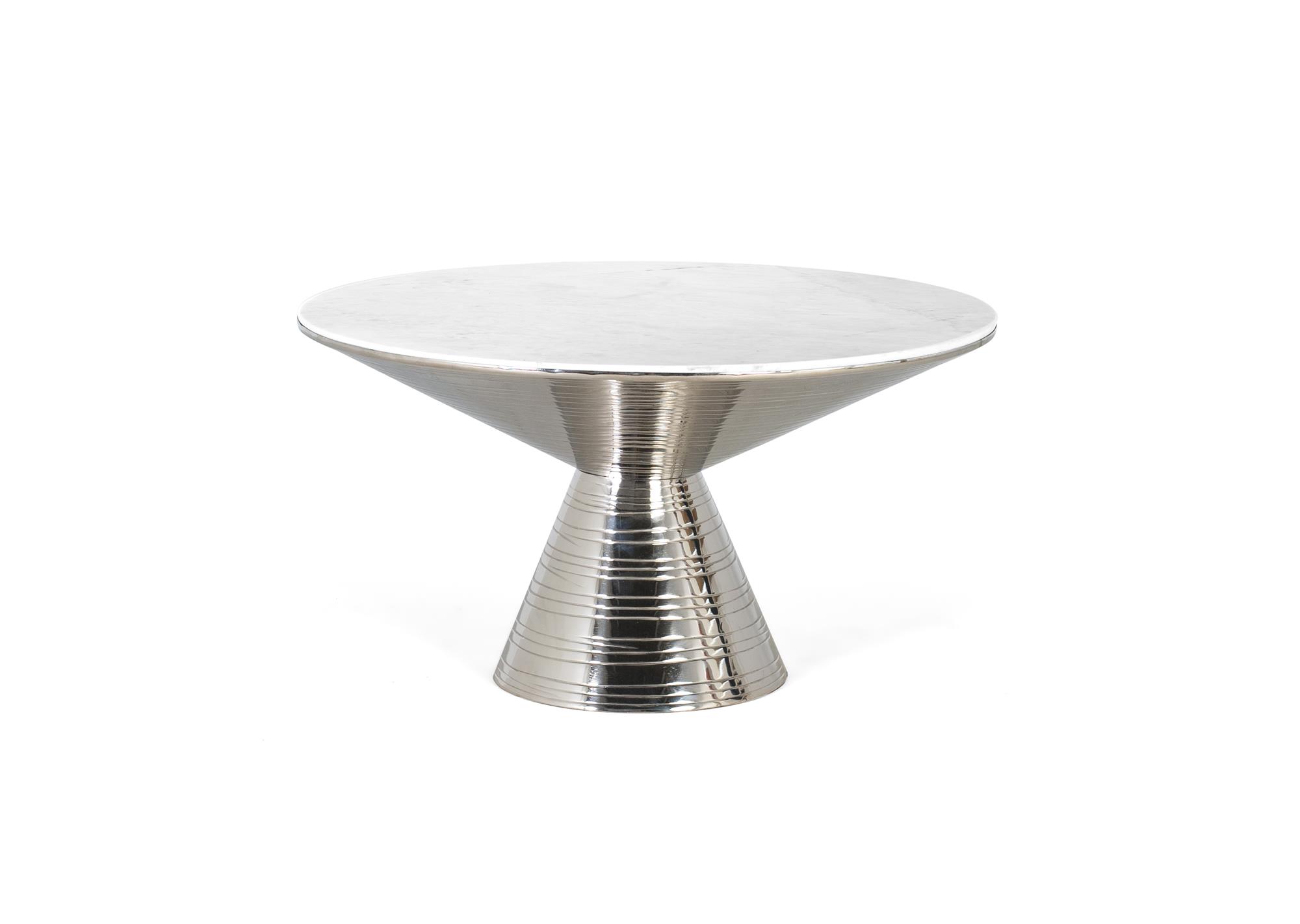 Table basse plateau marbre base métallique élégance intemporelle
