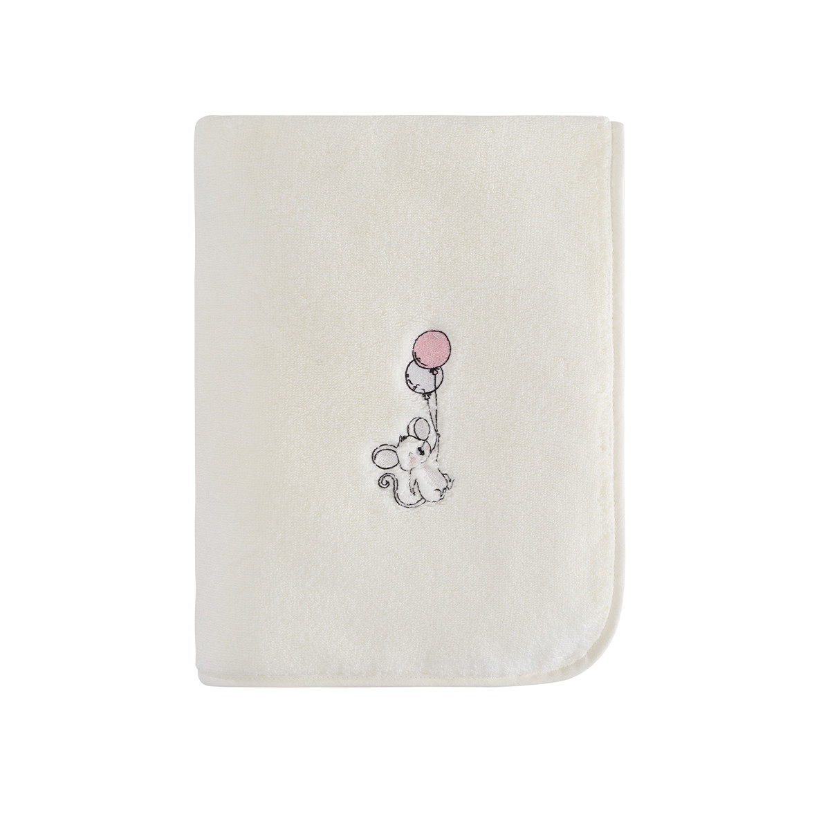 drap de bain en coton peigné zéro twist baby  ecru 70x130 cm