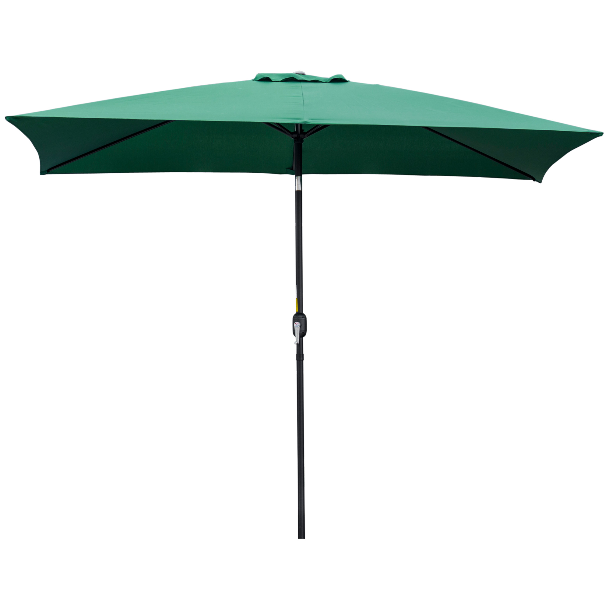 Parasol inclinable rectangulaire dim. 2,95L x 1,95l x 2,4H m vert