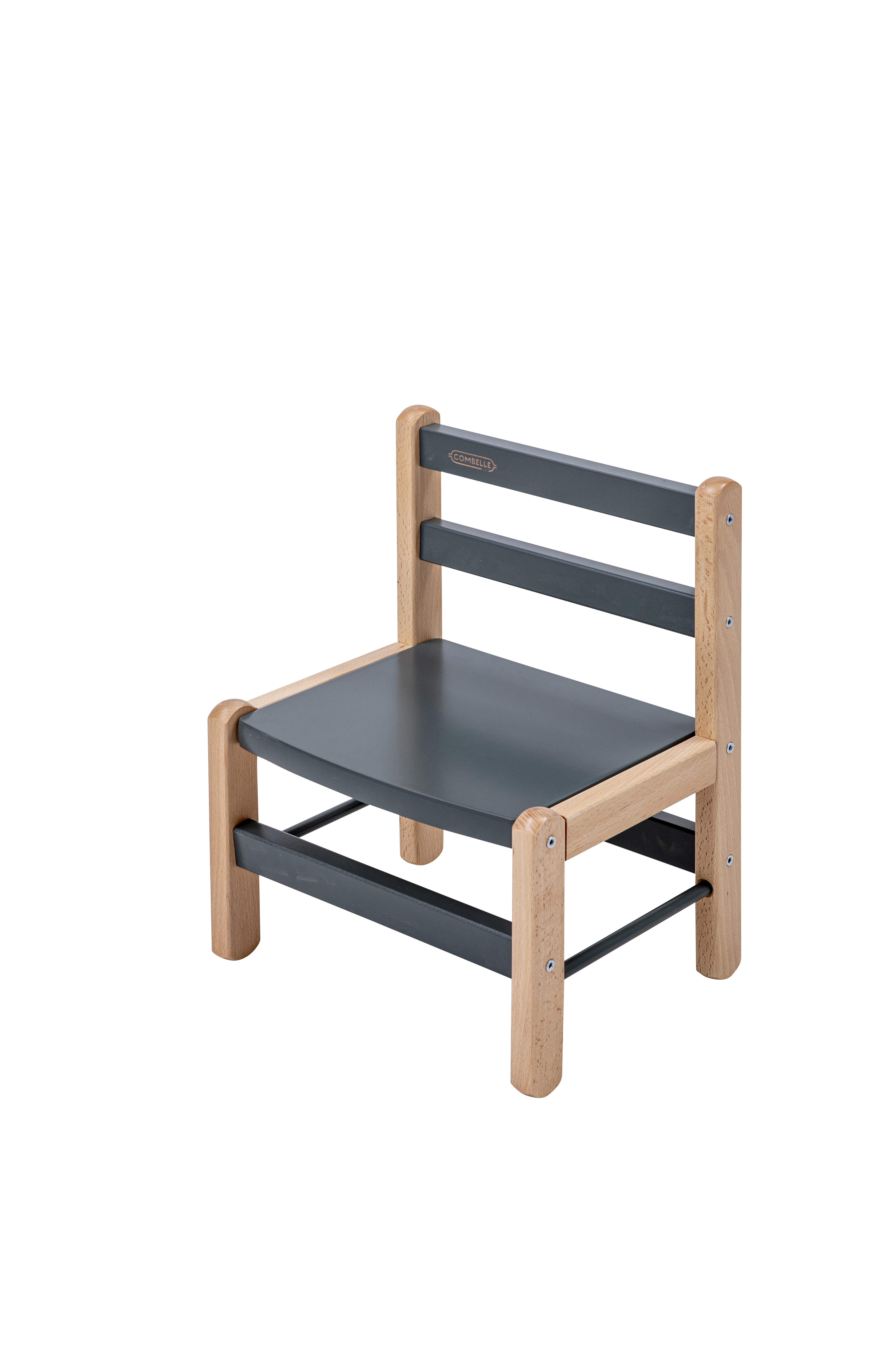 chaise enfant en bois hybride kaki