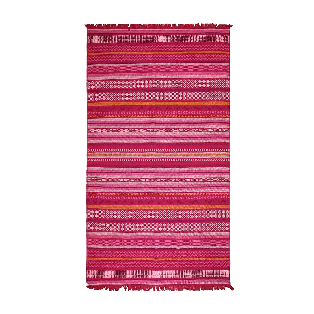 serviette de plage paréo rose 100 x 180 cm